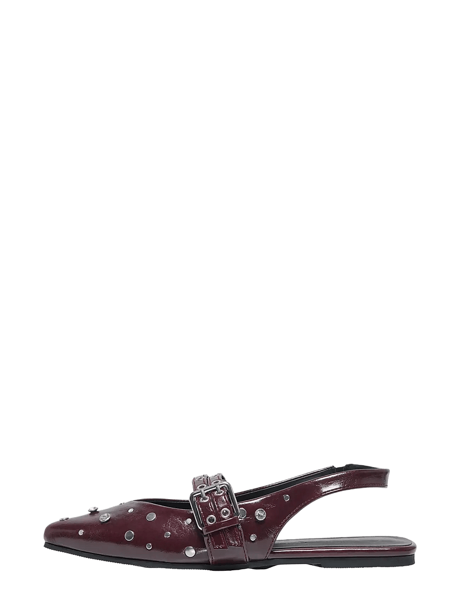 ONLY - ONLAURA-5 PU SLINGBACK BUCKLE BALLARINA - besondere anlässe - burgundy - 0