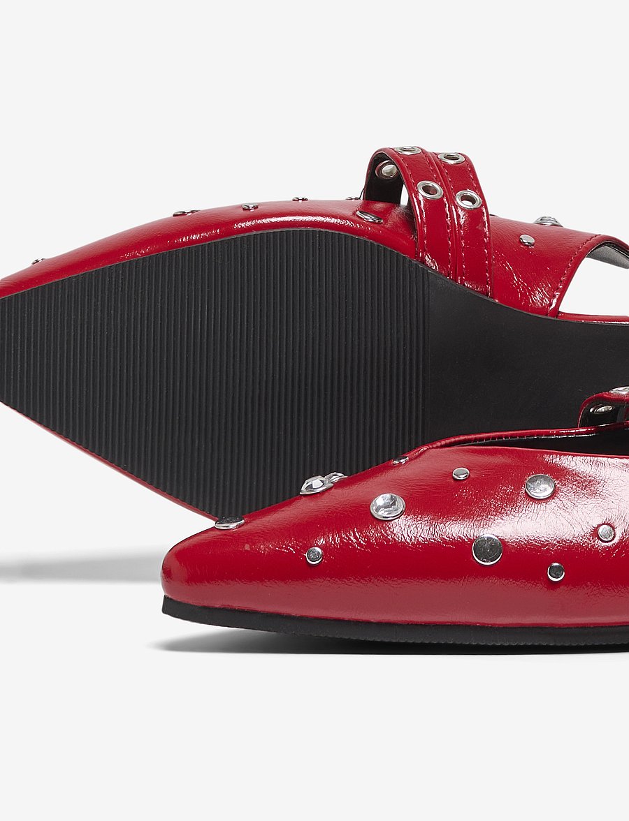 ONLY - ONLAURA-5 PU SLINGBACK BUCKLE BALLARINA - besondere anlässe - high risk red - 3