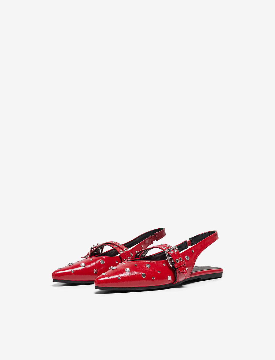 ONLY - ONLAURA-5 PU SLINGBACK BUCKLE BALLARINA - besondere anlässe - high risk red - 4