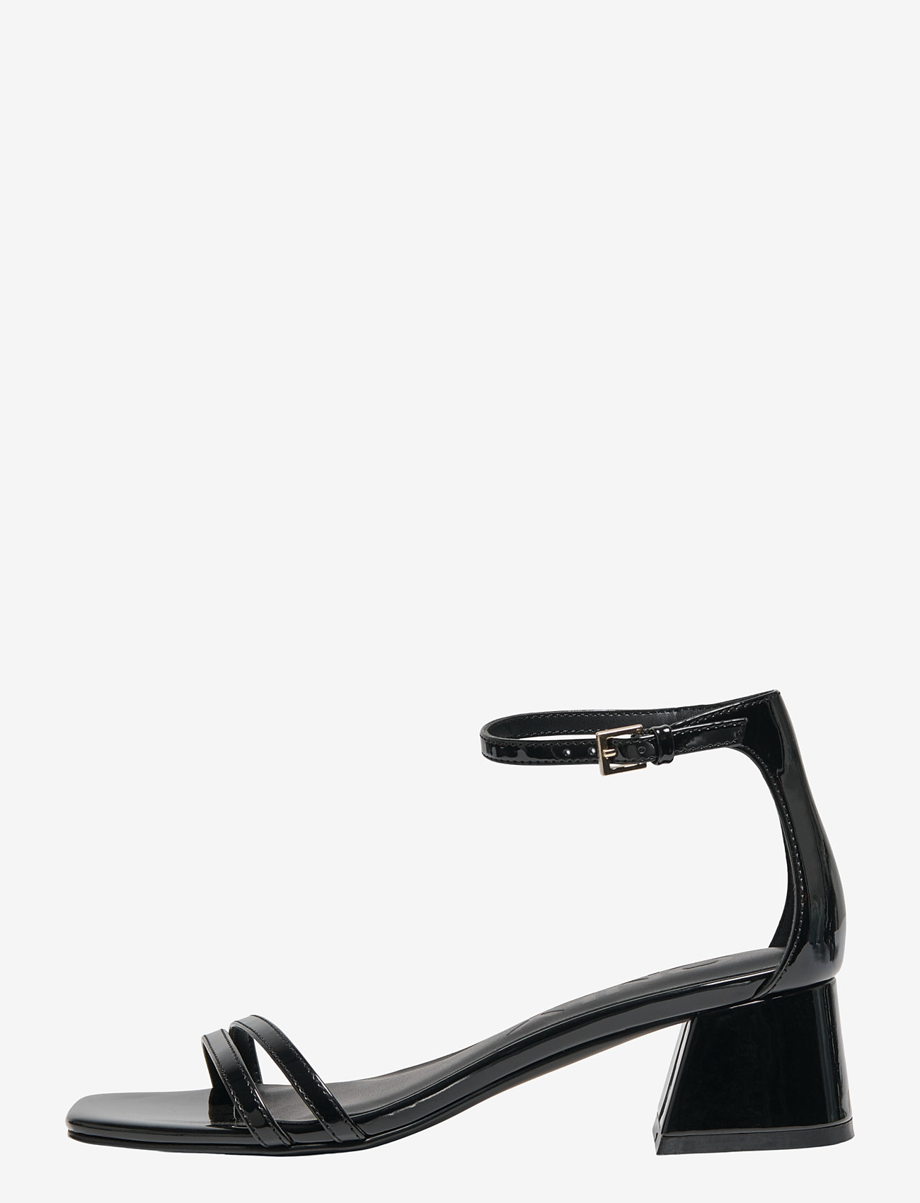 ONLY - ONLAYLIN-5 PU STRAPPY HEELED SANDAL - sandaler med hæl - black - 0