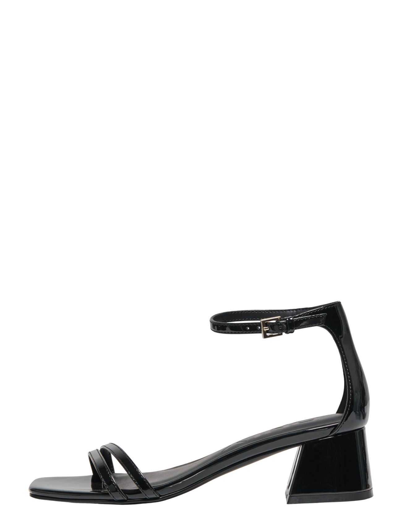 ONLY ONLAYLIN-5 PU STRAPPY HEELED SANDAL - Højhælede sko - BLACK / black