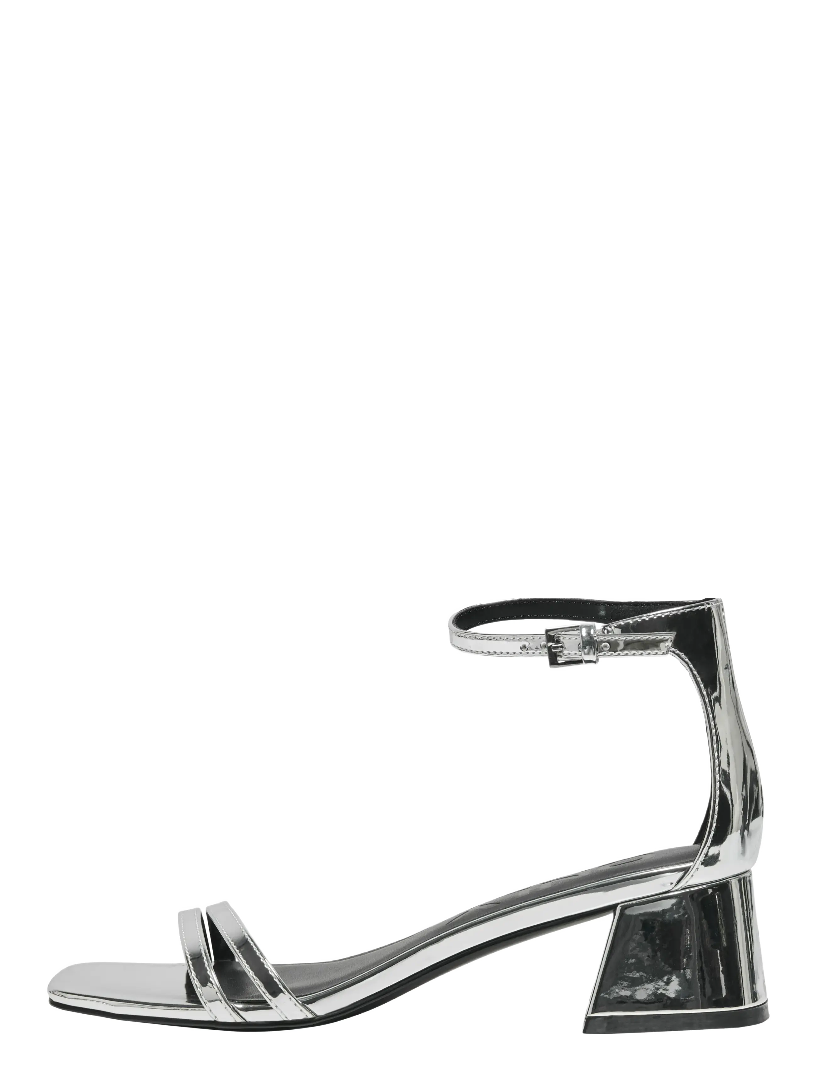 ONLY - ONLAYLIN-5 PU STRAPPY HEELED SANDAL - sandaletten - silver - 0