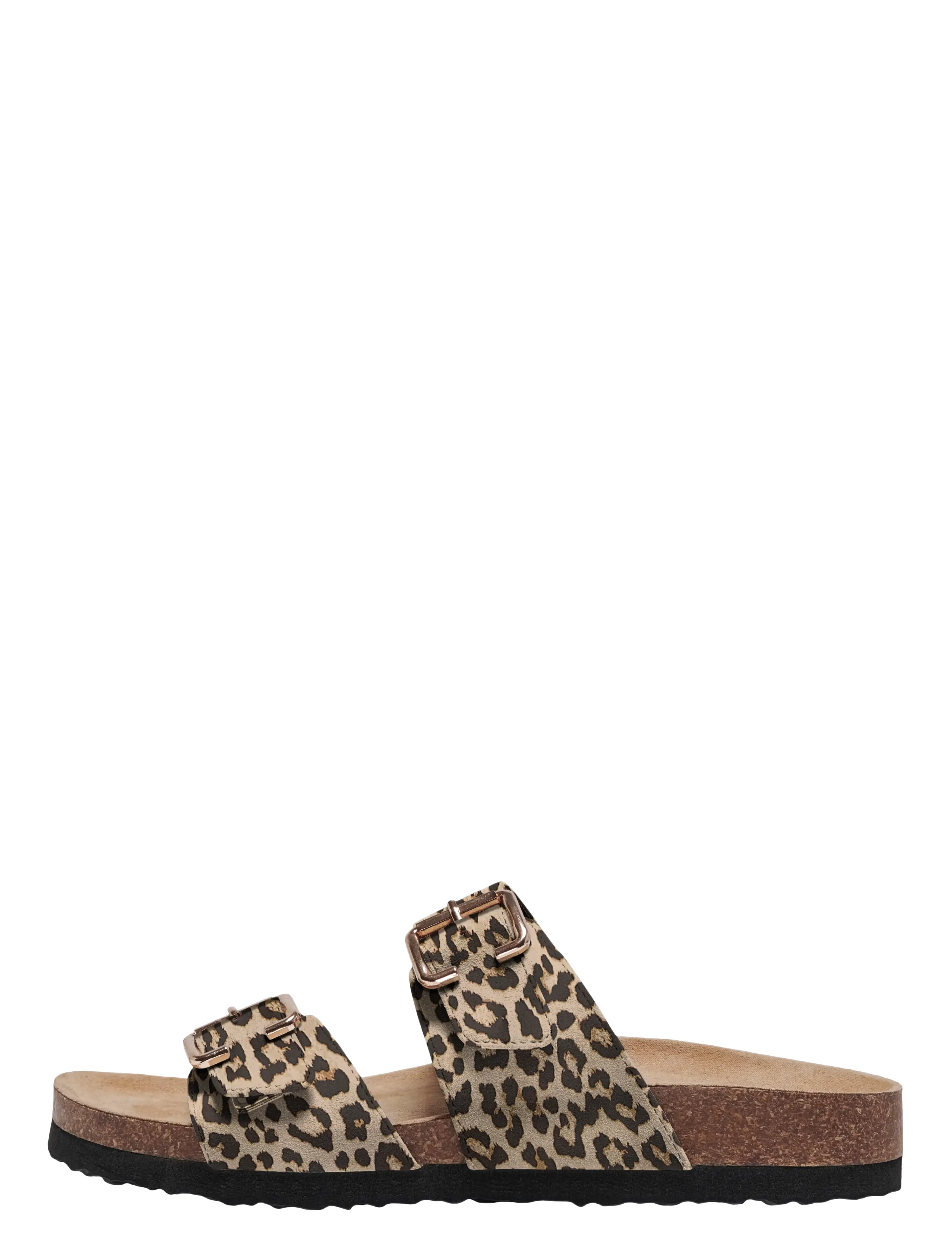 ONLY Onlmaxi-13 Leo Strap Buckle Sandale Beige - 37 - Damen