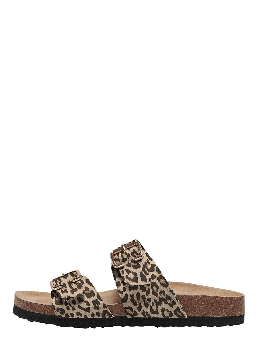 ONLY - ONLMAXI-13 LEO STRAP BUCKLE SANDAL - flache sandalen - beige - 1
