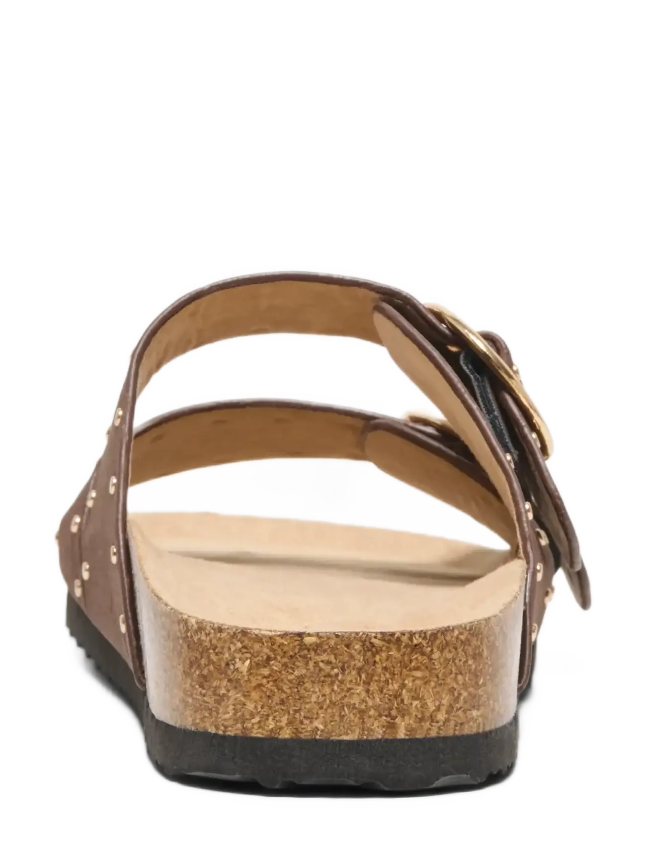ONLY - ONLMAXI-15 PU STUDS BUCKLE SANDAL - laveste priser - chocolate brown - 1