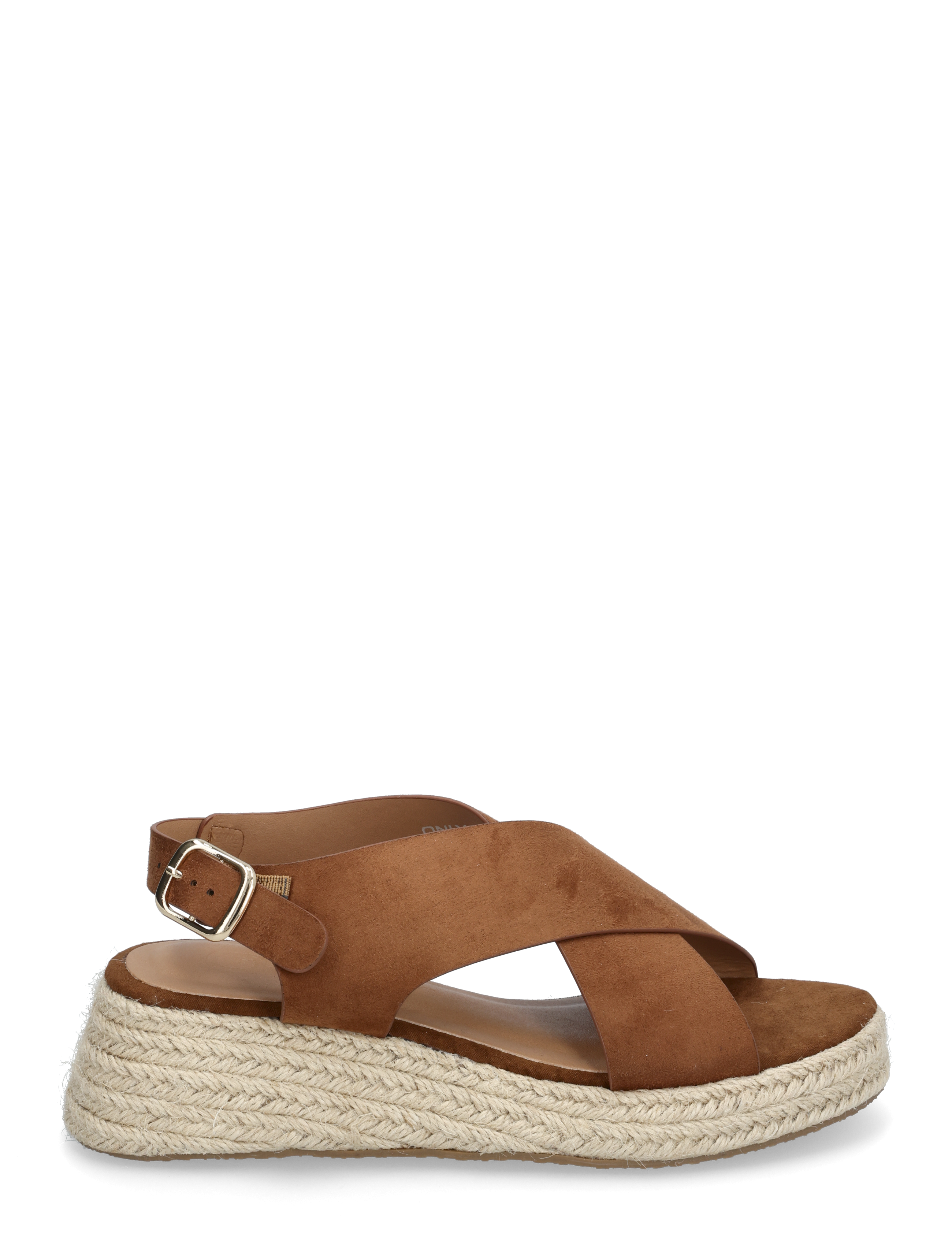 ONLY - ONLMINERVA-2 MF CROSS STRAP WEDGE - die niedrigsten preise - cognac - 1