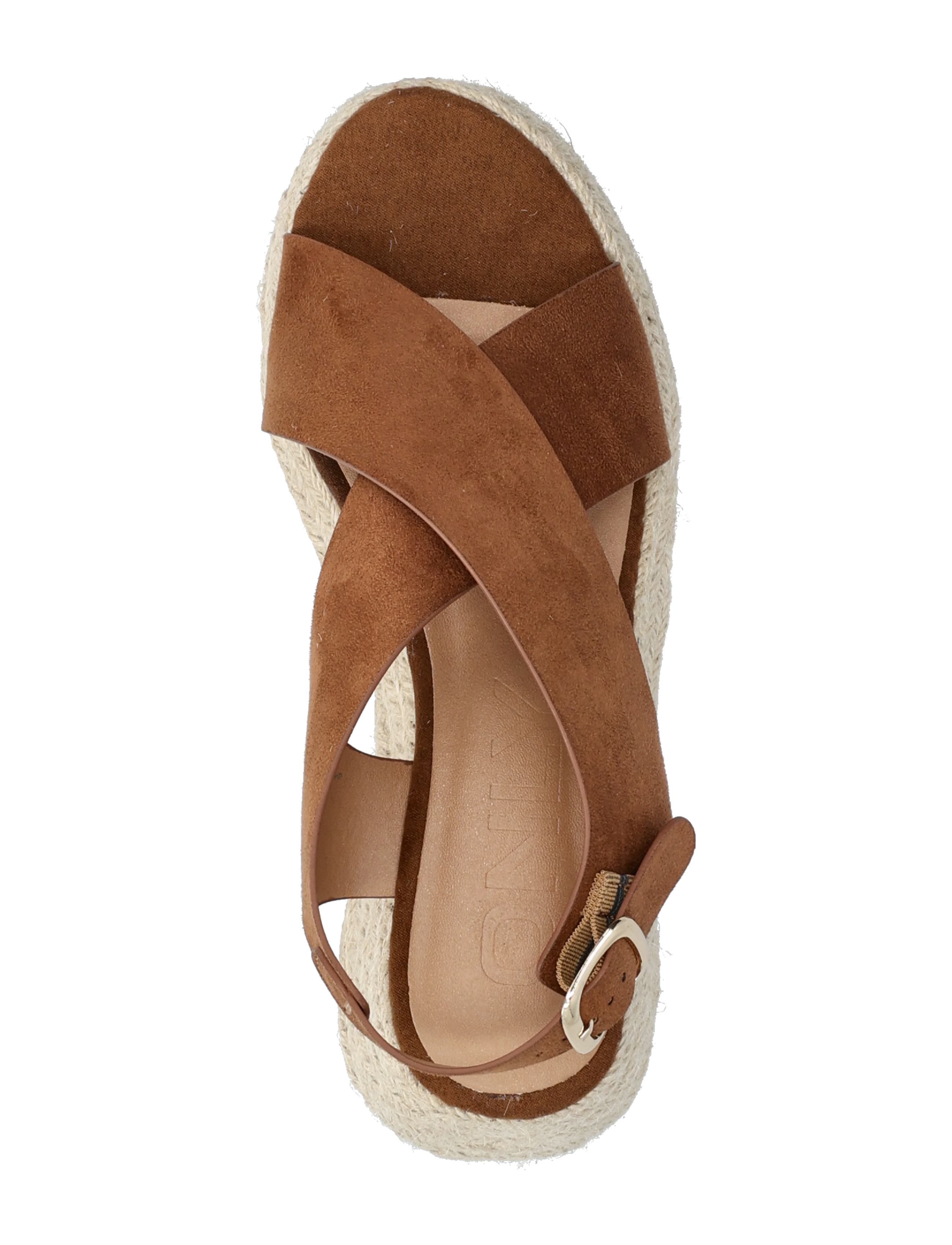 ONLY - ONLMINERVA-2 MF CROSS STRAP WEDGE - die niedrigsten preise - cognac - 3