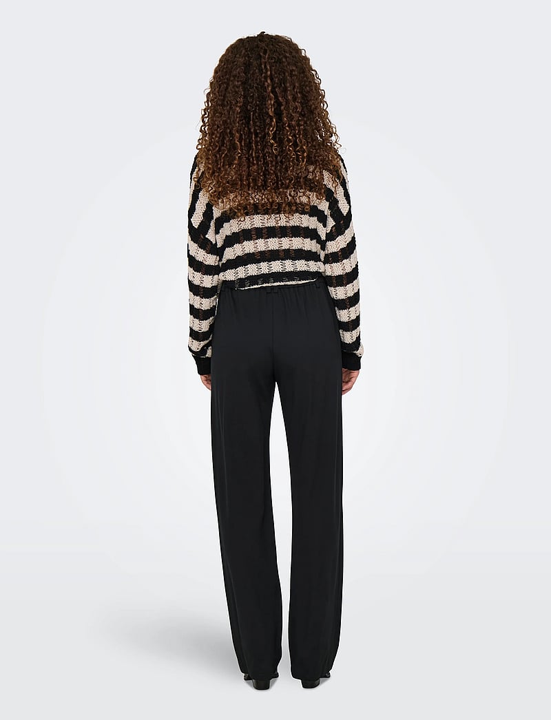 ONLY - ONLPOPTRASH MW STRAIGHT PNT NOOS - sirge säärega püksid - black - 3