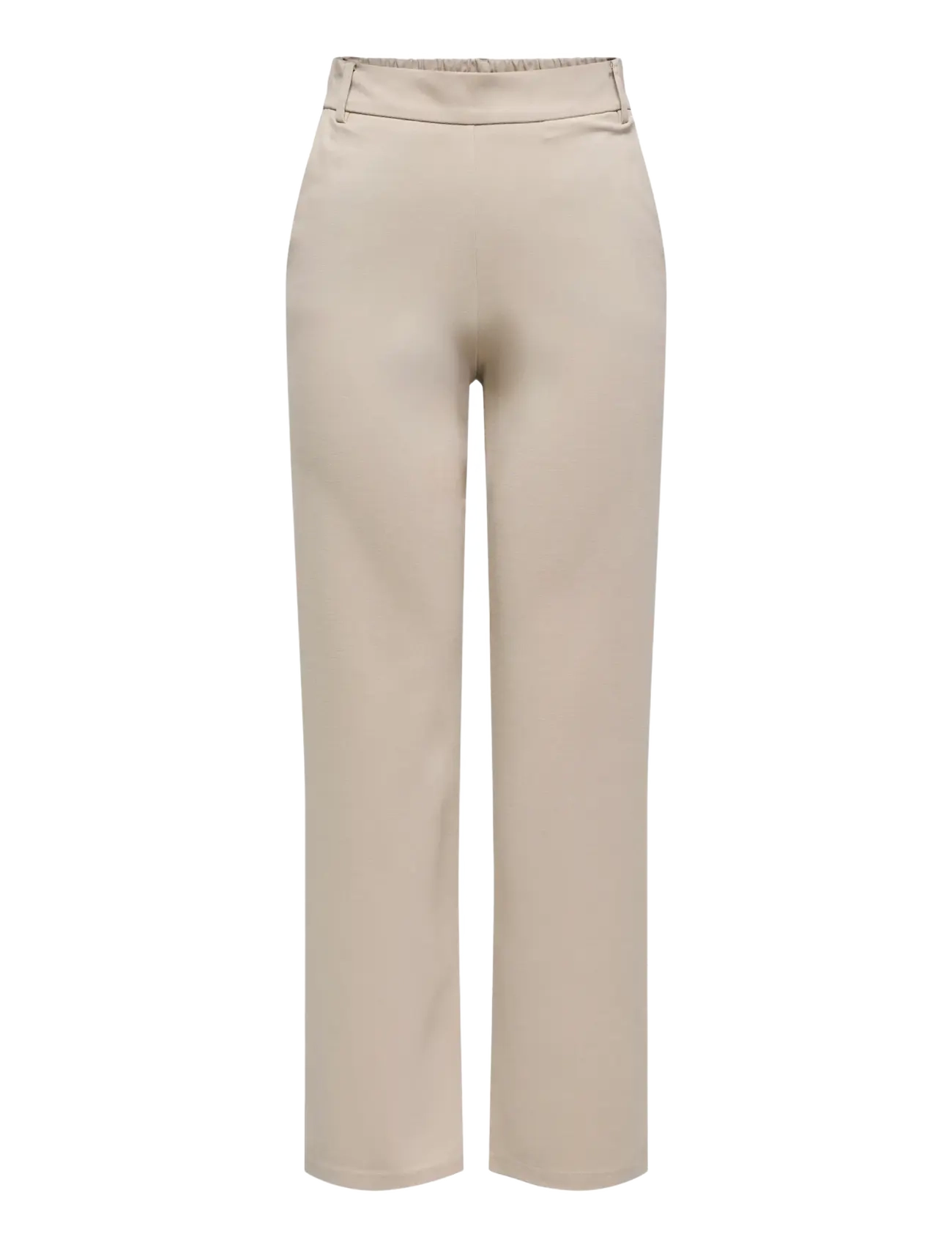 ONLY ONLPOPTRASH MW STRAIGHT PNT NOOS - Tøj - PURE CASHMERE / beige