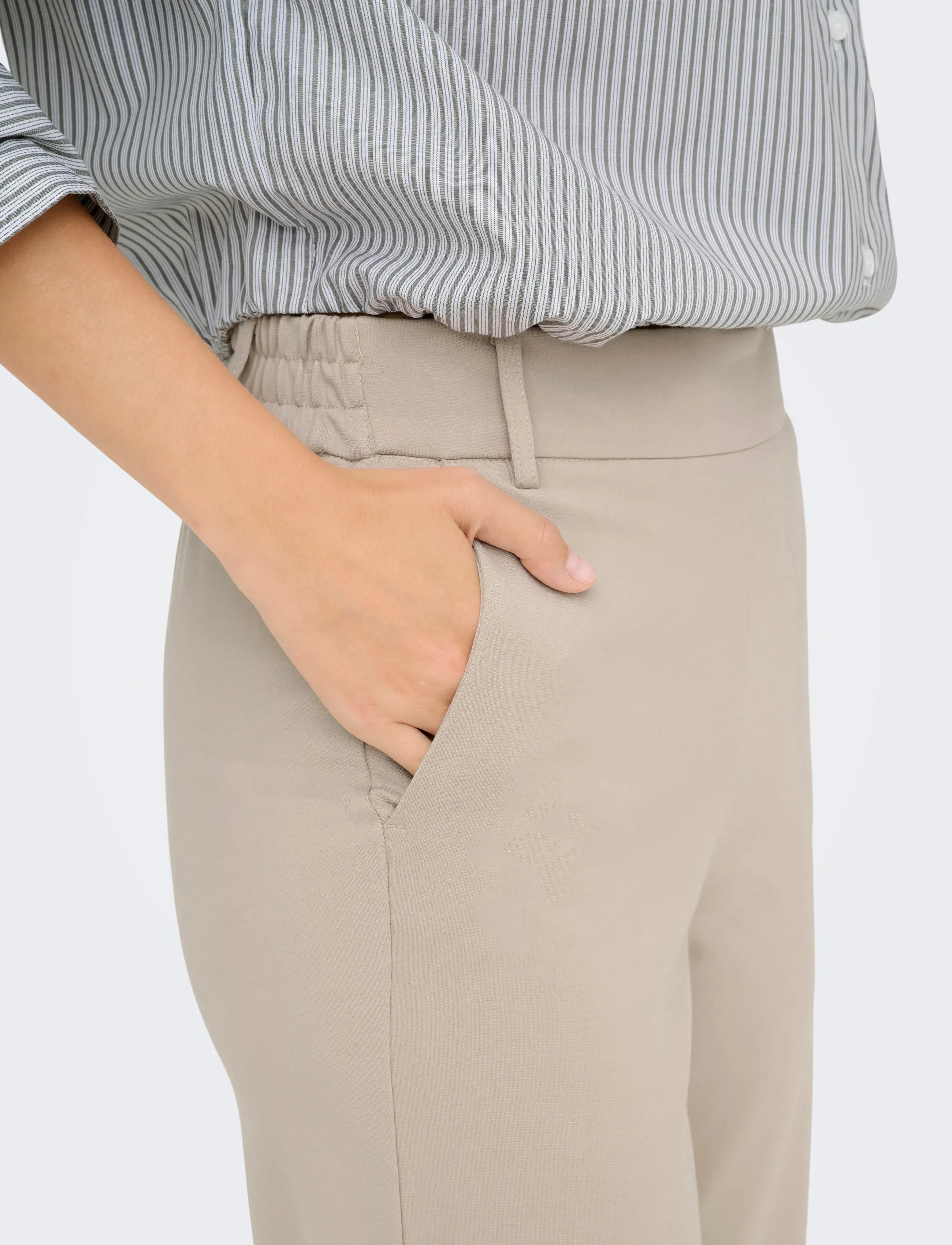 ONLY - ONLPOPTRASH MW STRAIGHT PNT NOOS - straight leg hosen - pure cashmere - 5