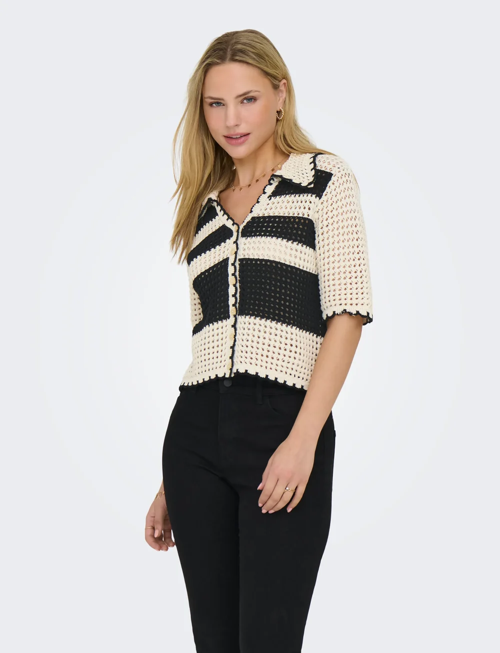 ONLY - ONLLUCIE LIFE 3/4 CARDIGAN KNT - cardigans - ecru - 0