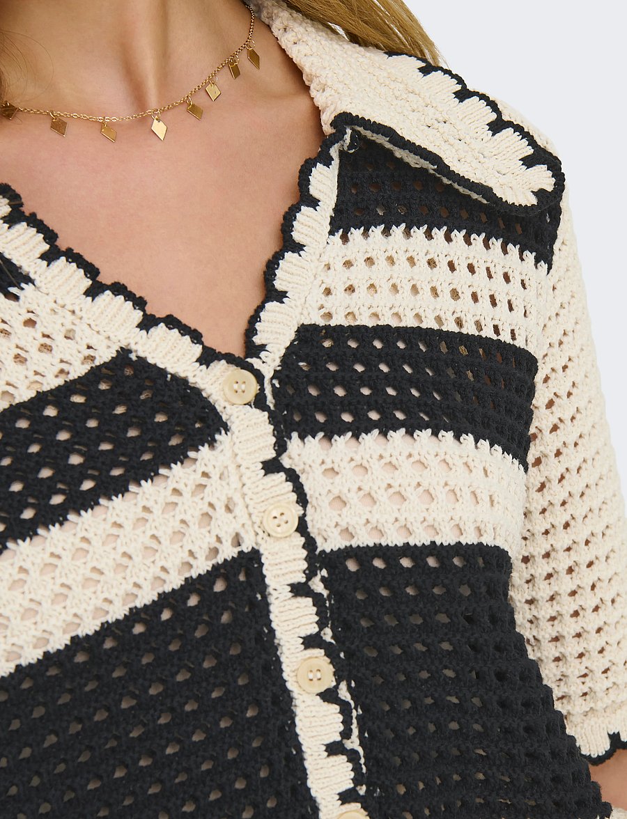 ONLY - ONLLUCIE LIFE 3/4 CARDIGAN KNT - ecru - 4