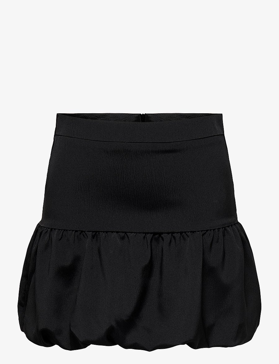 ONLY - ONLNOVA LIFE VIS BALOON SKIRT SOLID - kurze röcke - black - 0
