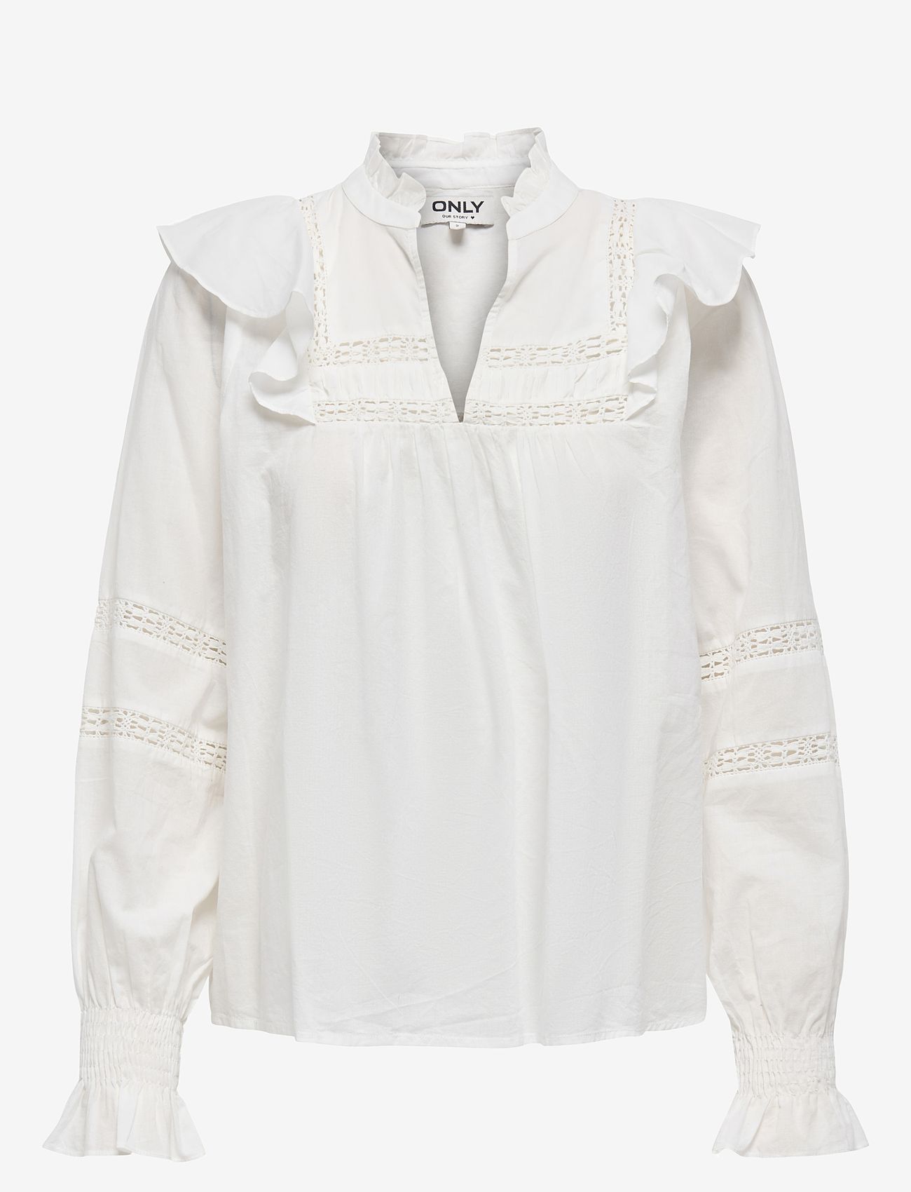 ONLY - ONLJULIA LIFE L/S BLOUSE WVN - cloud dancer - 1