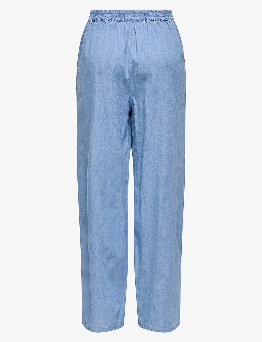 ONLY - ONLNOVA AZURE CHIARA PANT PTM - hose mit geradem bein - light blue denim - 2