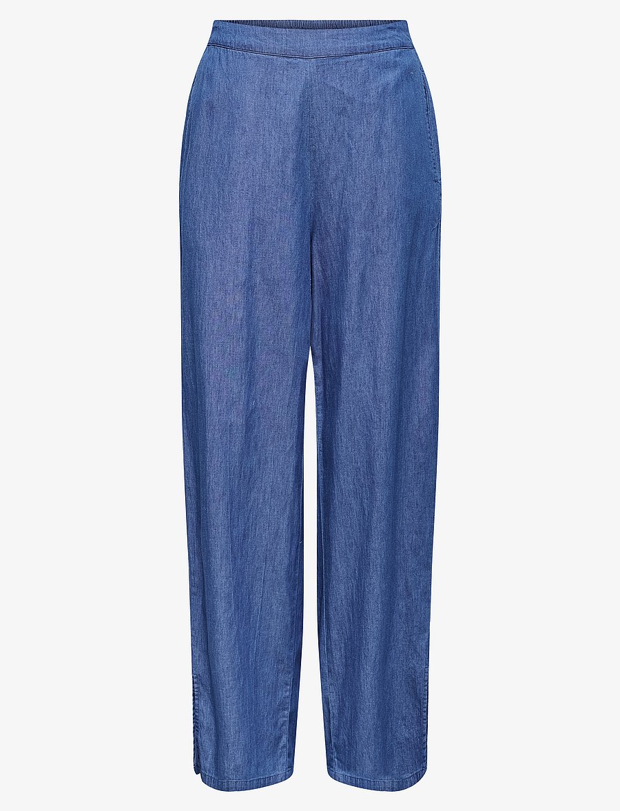 ONLY - ONLNOVA AZURE CHIARA PANT PTM - hose mit geradem bein - medium blue denim - 1