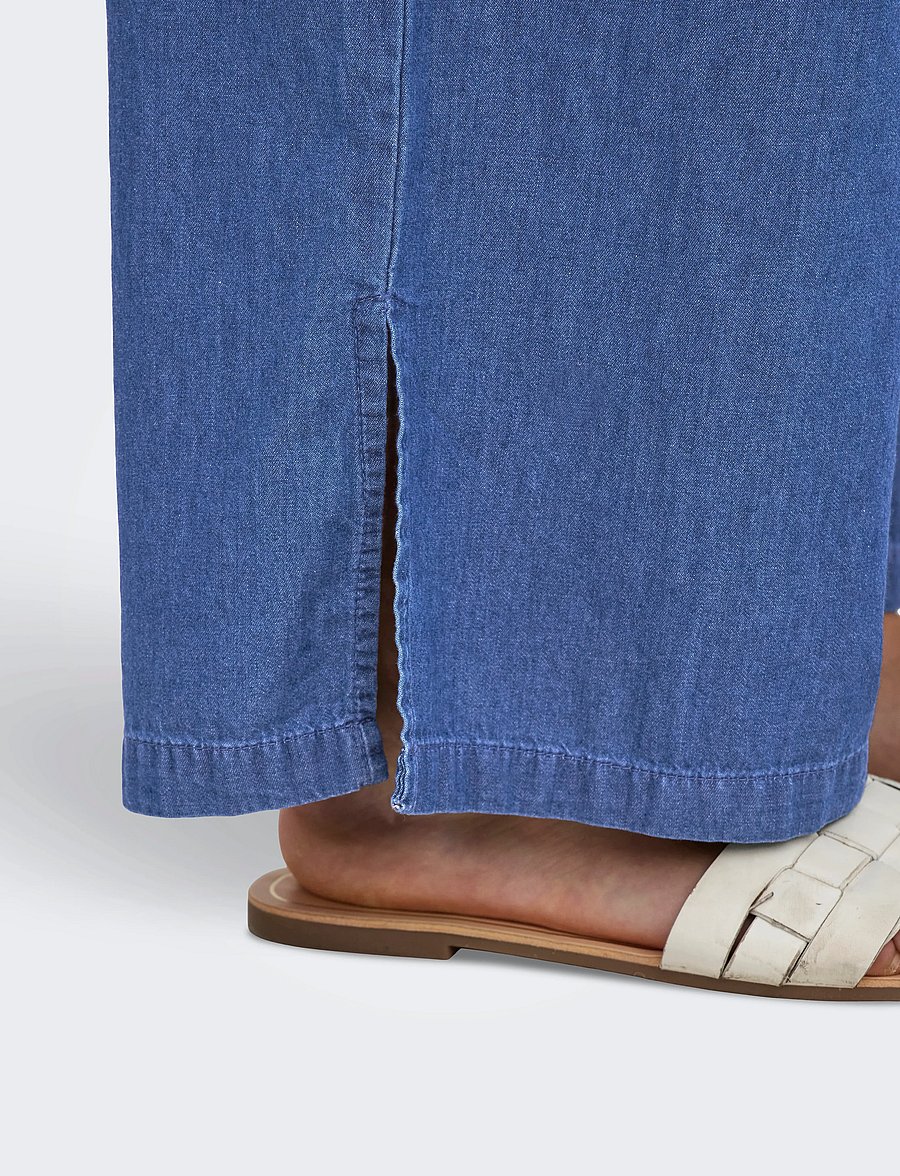 ONLY - ONLNOVA AZURE CHIARA PANT PTM - hose mit geradem bein - medium blue denim - 4