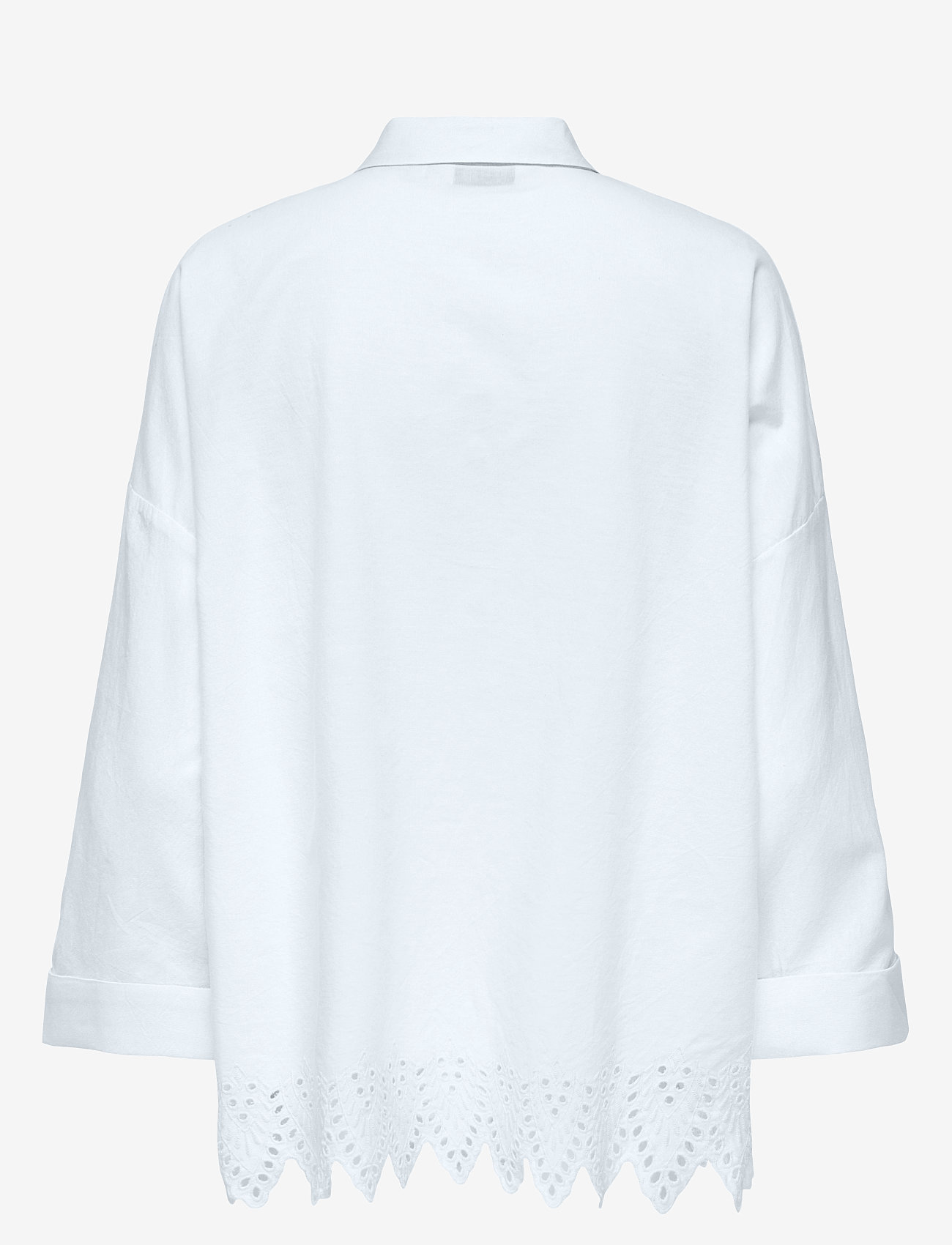 ONLY - ONLGRACES TULUM LS EMB SHIRT WVN - langärmlige hemden - bright white - 1