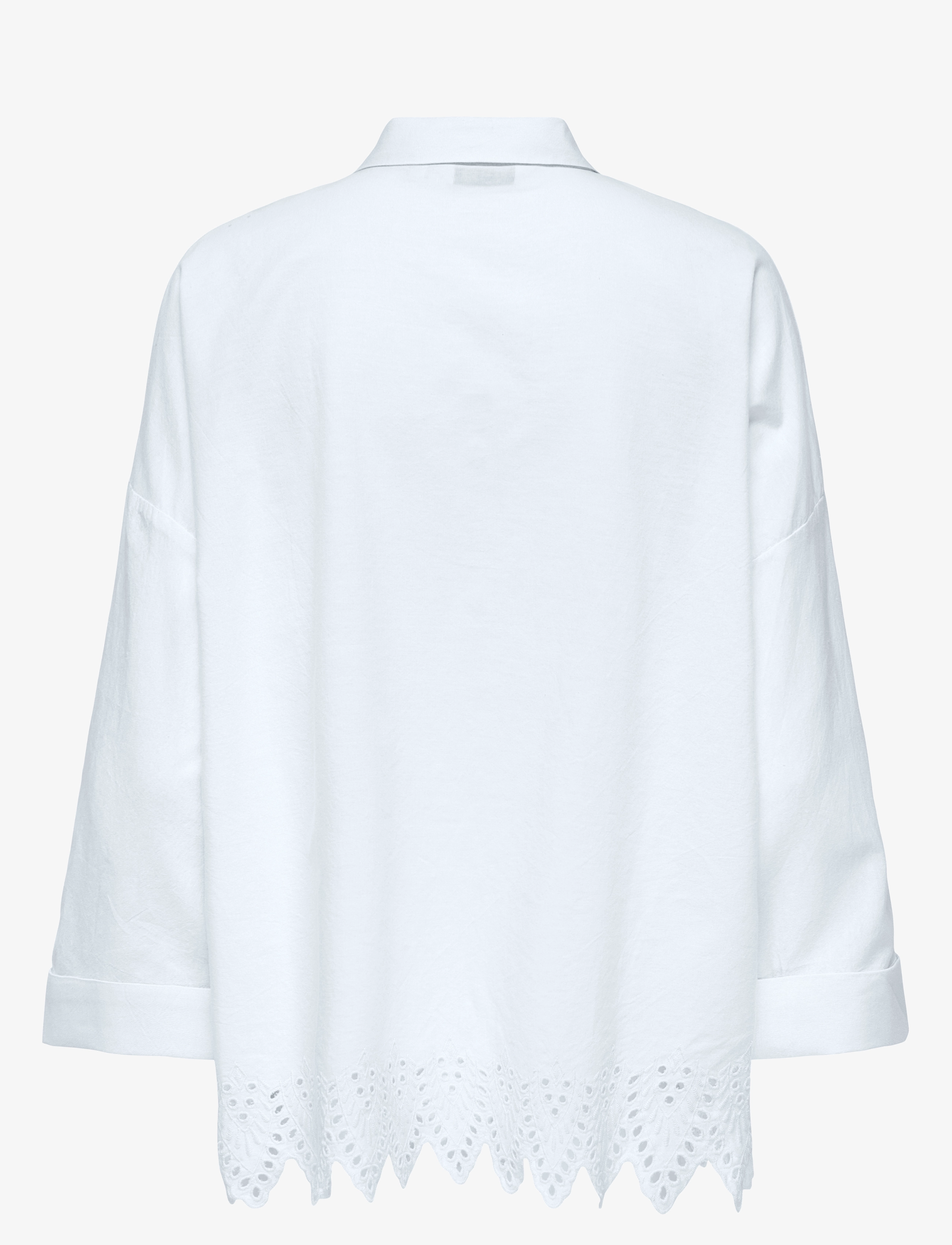 ONLY - ONLGRACES TULUM LS EMB SHIRT WVN - long-sleeved shirts - bright white - 1