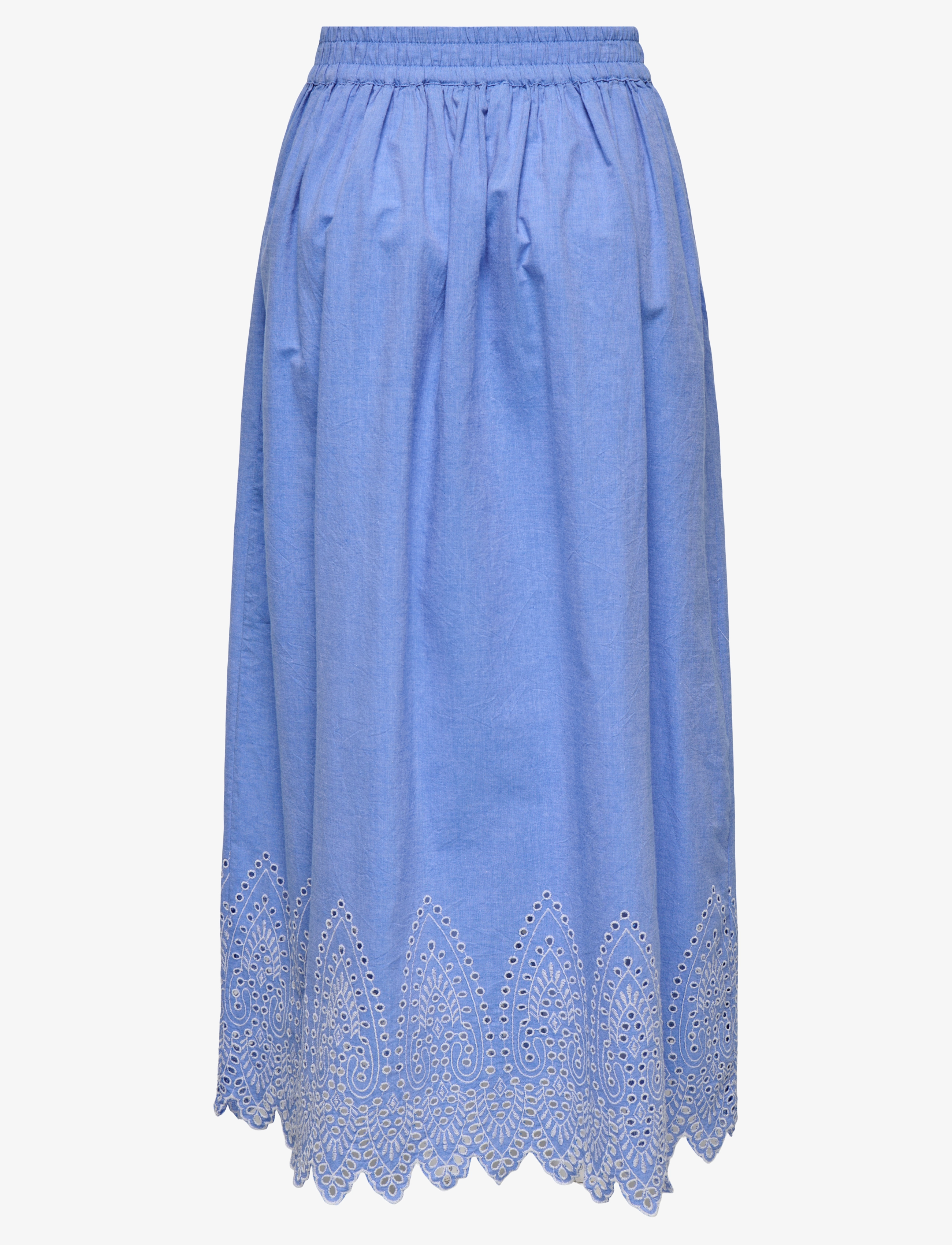 ONLY - ONLTULUM EMB MAXI SKIRT WVN - maxi skirts - blue bonnet - 2