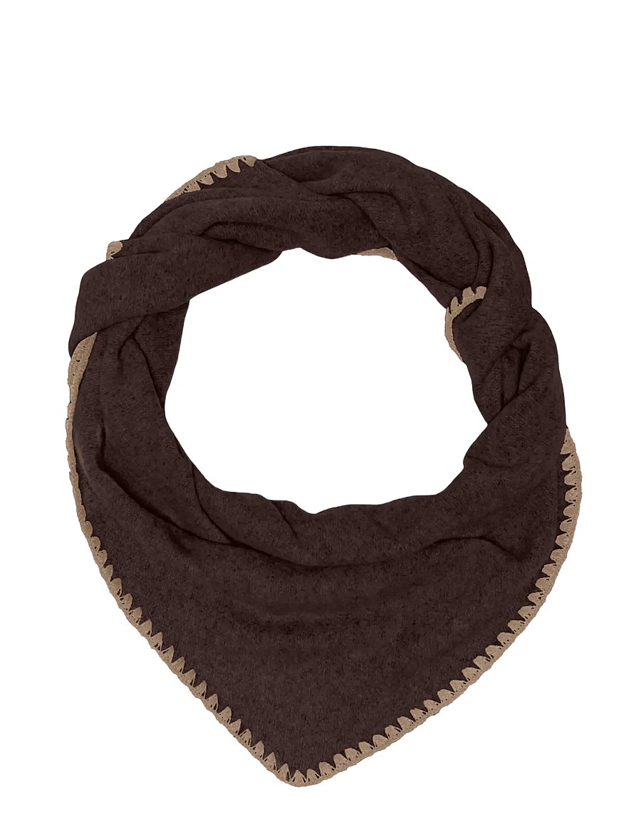 ONLY - ONLLEA LIFE EMBROIDERY SCARF NOOS ACC - winterschals - chocolate torte - 0