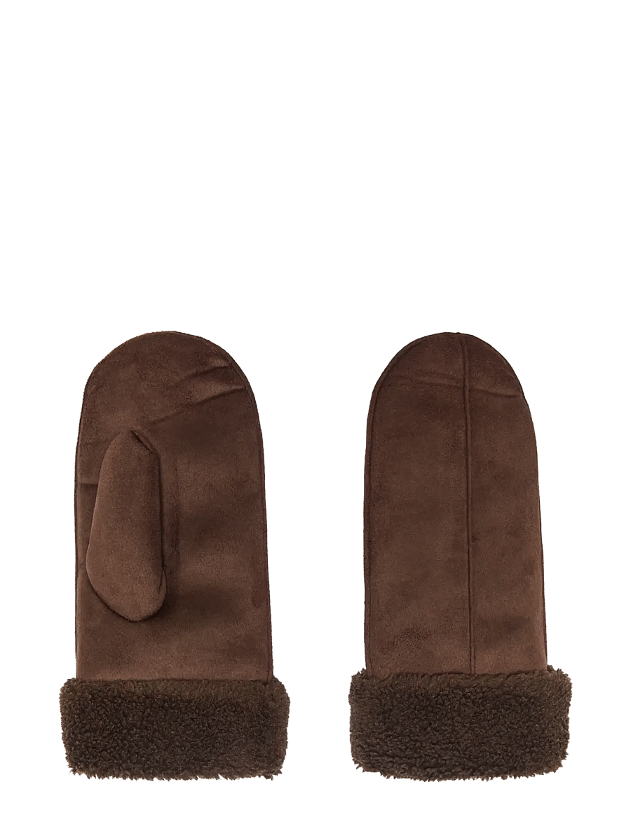 ONLY - ONLNICKI FAUX SUEDE MITTENS ACC - luffer - coffee bean - 0