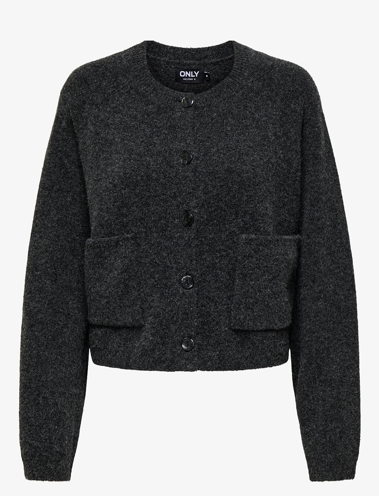ONLY - ONLPIEMONTE L/S CARDIGAN KNT NOOS - kardiganid - dark grey melange - 0