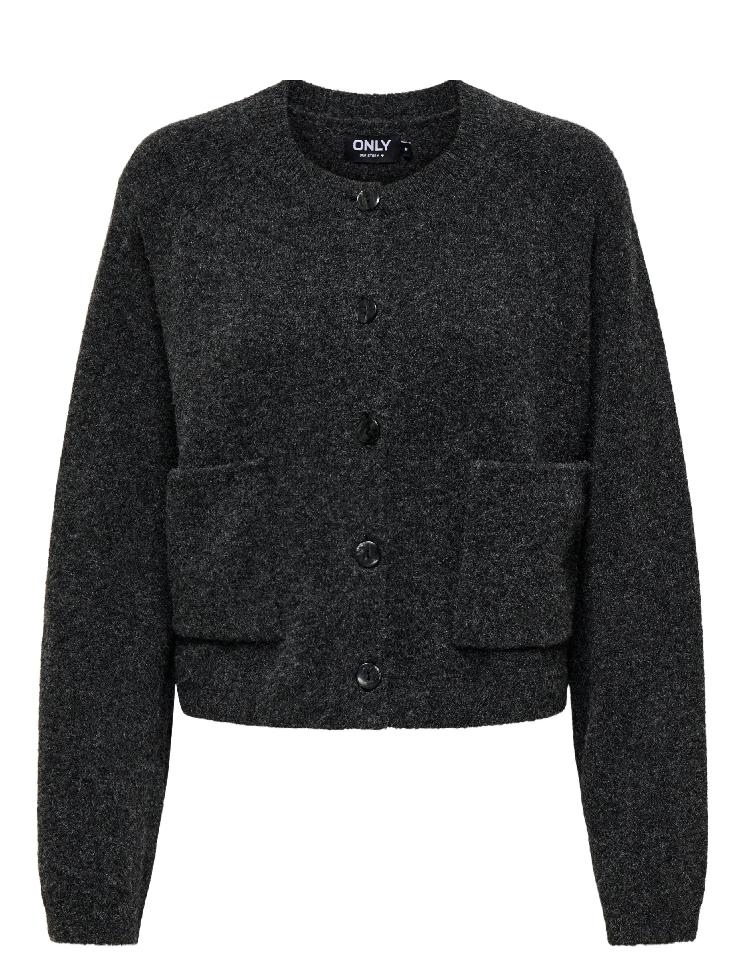 ONLPIEMONTE L/S CARDIGAN KNT NOOS - DARK GREY MELANGE