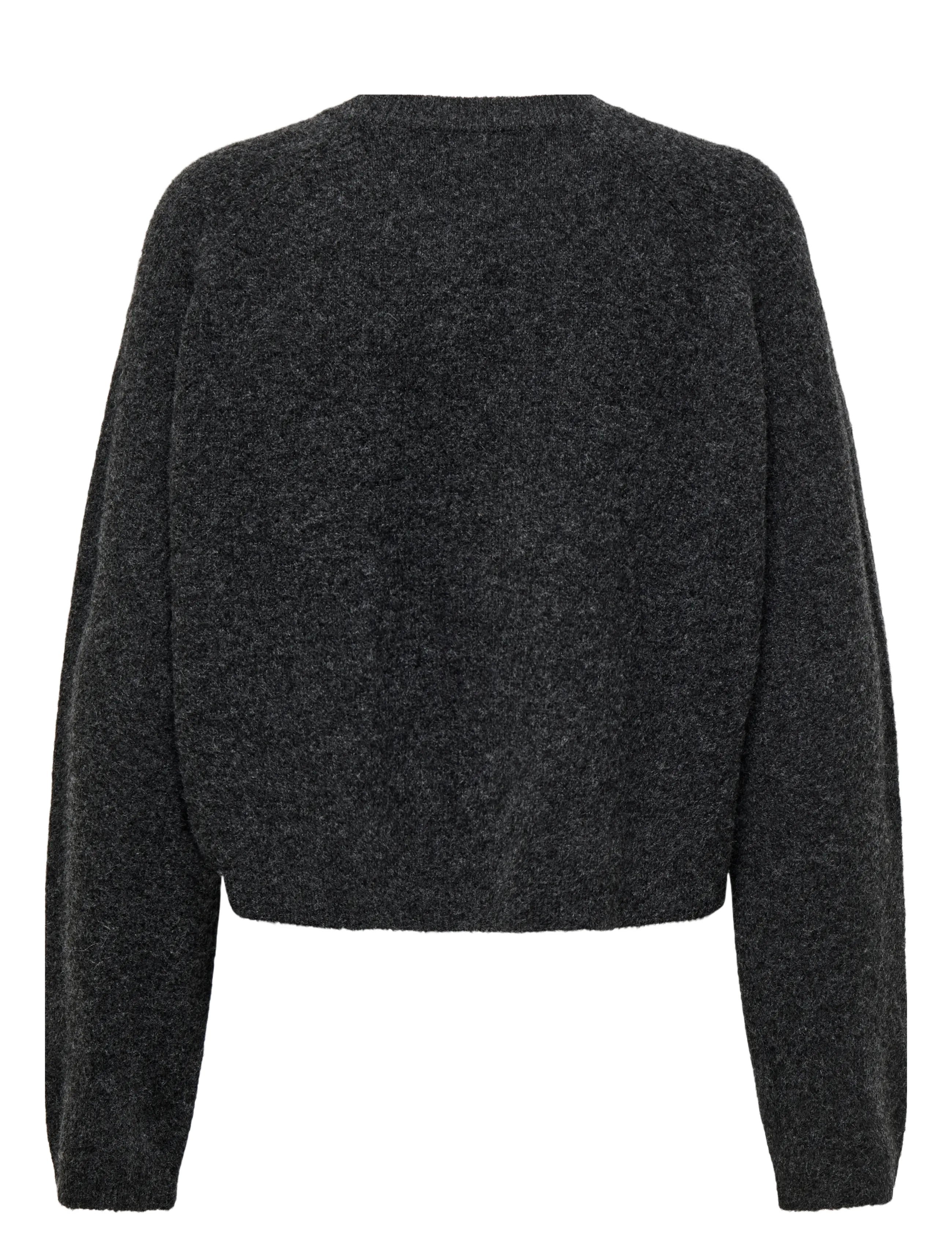 ONLY - ONLPIEMONTE L/S CARDIGAN KNT NOOS - hnepptar peysur - dark grey melange - 1