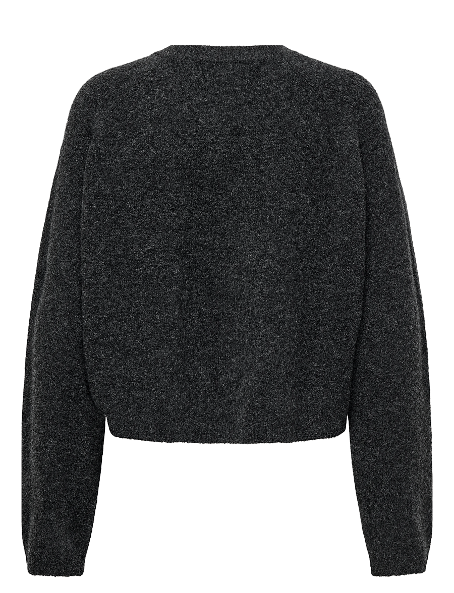ONLY - ONLPIEMONTE L/S CARDIGAN KNT NOOS - strickjacken - dark grey melange - 1