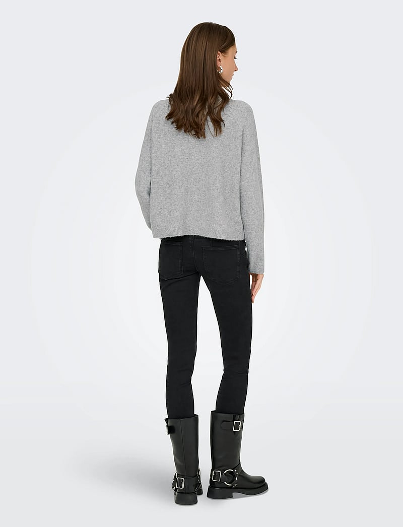 ONLY - ONLPIEMONTE L/S CARDIGAN KNT NOOS - cardigans - light grey melange - 3
