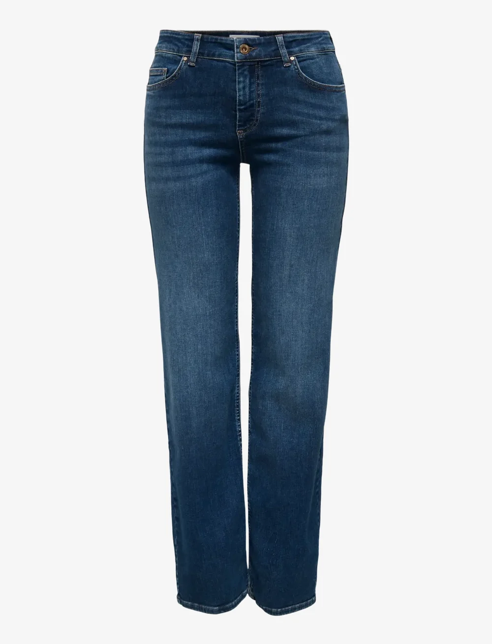 ONLY - ONLBLUSH MID STRAIGHT DNM TAI021 NOOS - straight jeans - dark blue denim - 1