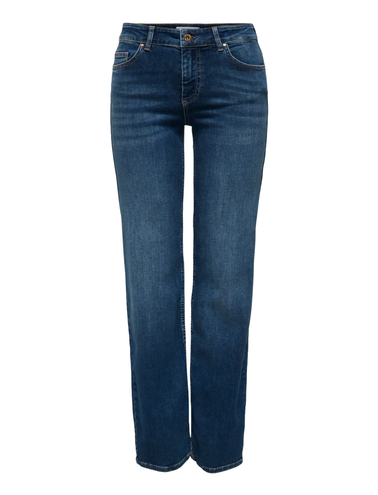 ONLY ONLBLUSH MID STRAIGHT DNM TAI021 NOOS - Jeans - DARK BLUE DENIM / blue