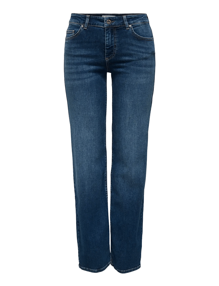 ONLY - ONLBLUSH MID STRAIGHT DNM TAI021 NOOS - straight jeans - dark blue denim - 1