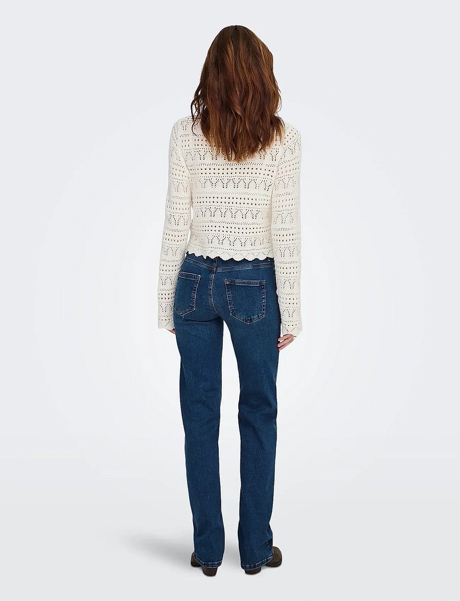 ONLY - ONLBLUSH MID STRAIGHT DNM TAI021 NOOS - straight jeans - dark blue denim - 3