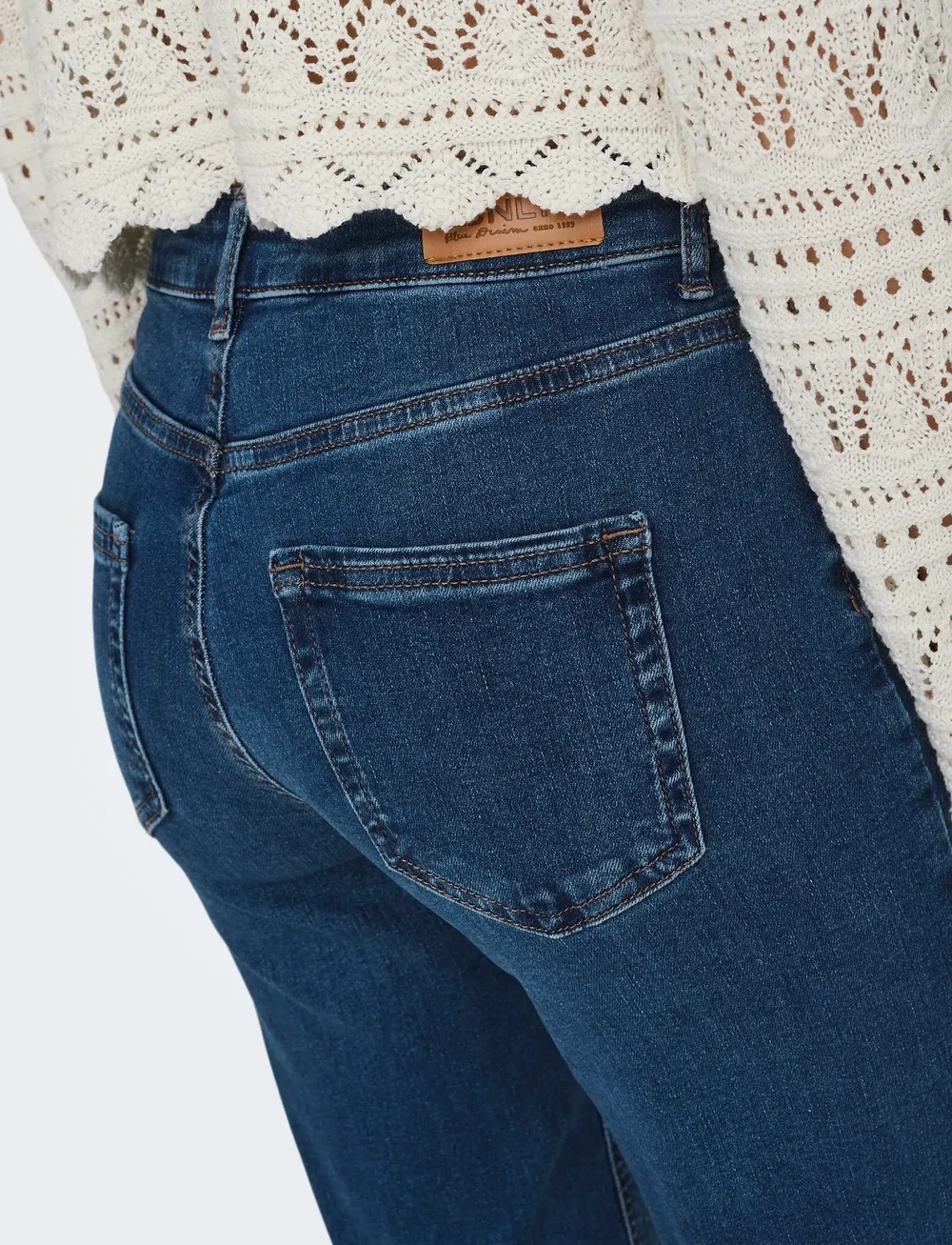 ONLY - ONLBLUSH MID STRAIGHT DNM TAI021 NOOS - straight jeans - dark blue denim - 5