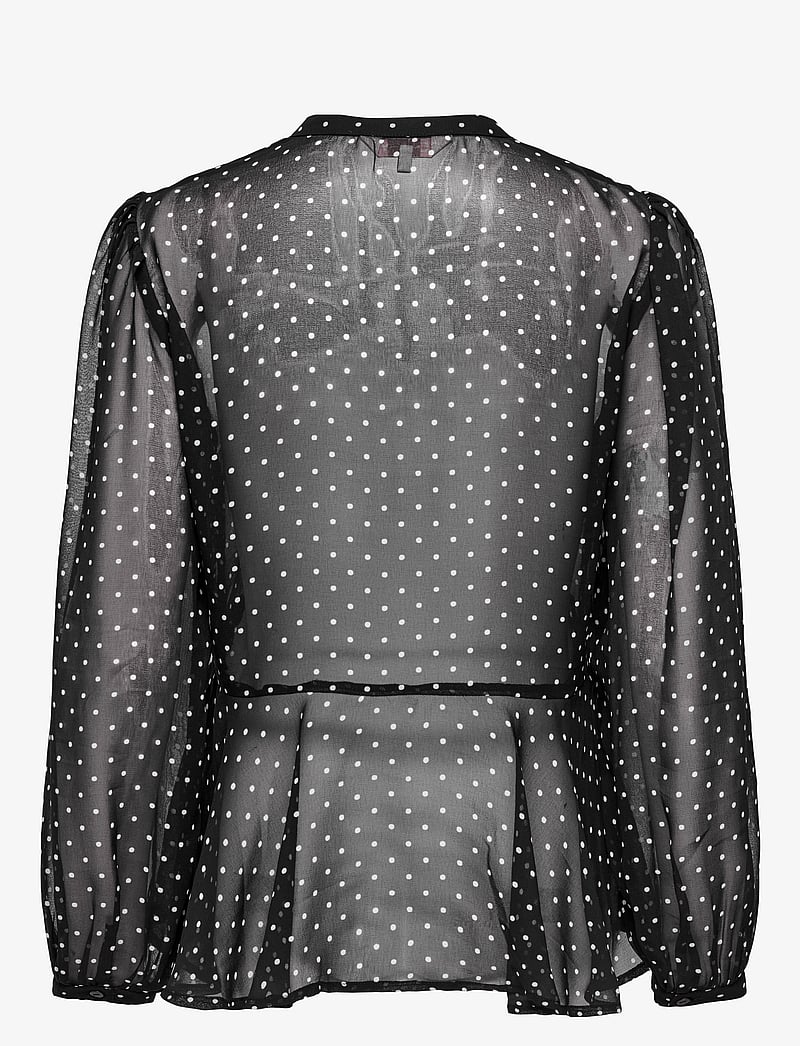 ONLY - ONLISABELLA LS STRING TOP WVN - langärmlige blusen - black - 2