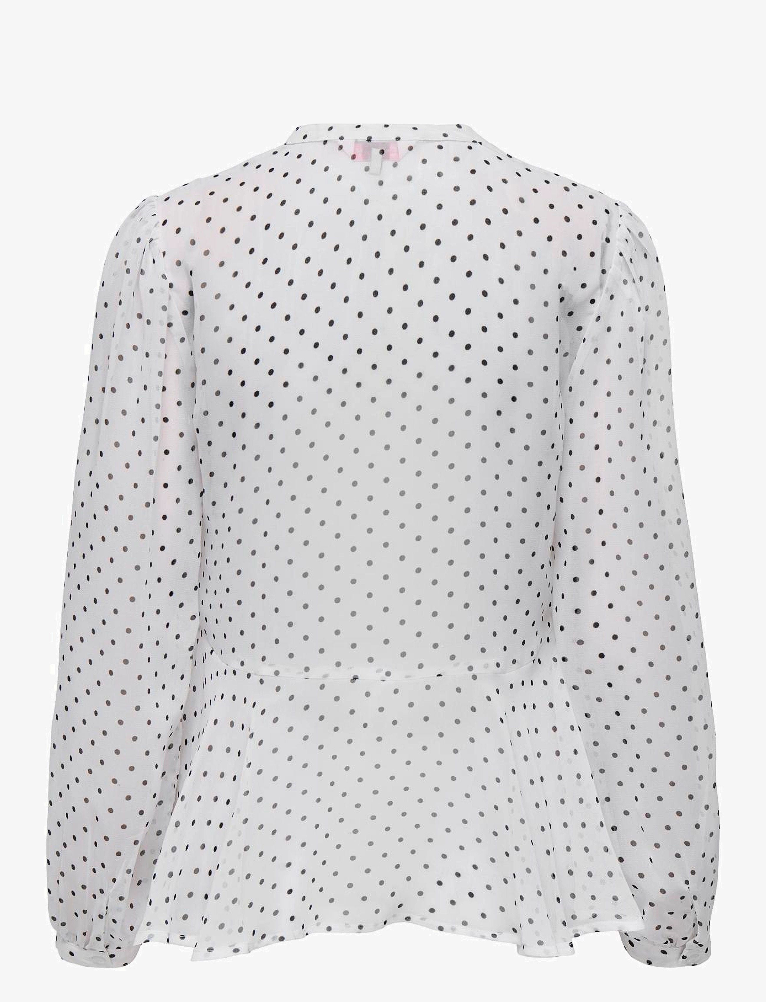 ONLY - ONLISABELLA LS STRING TOP WVN - bluzki z długimi rękawami - white - 1