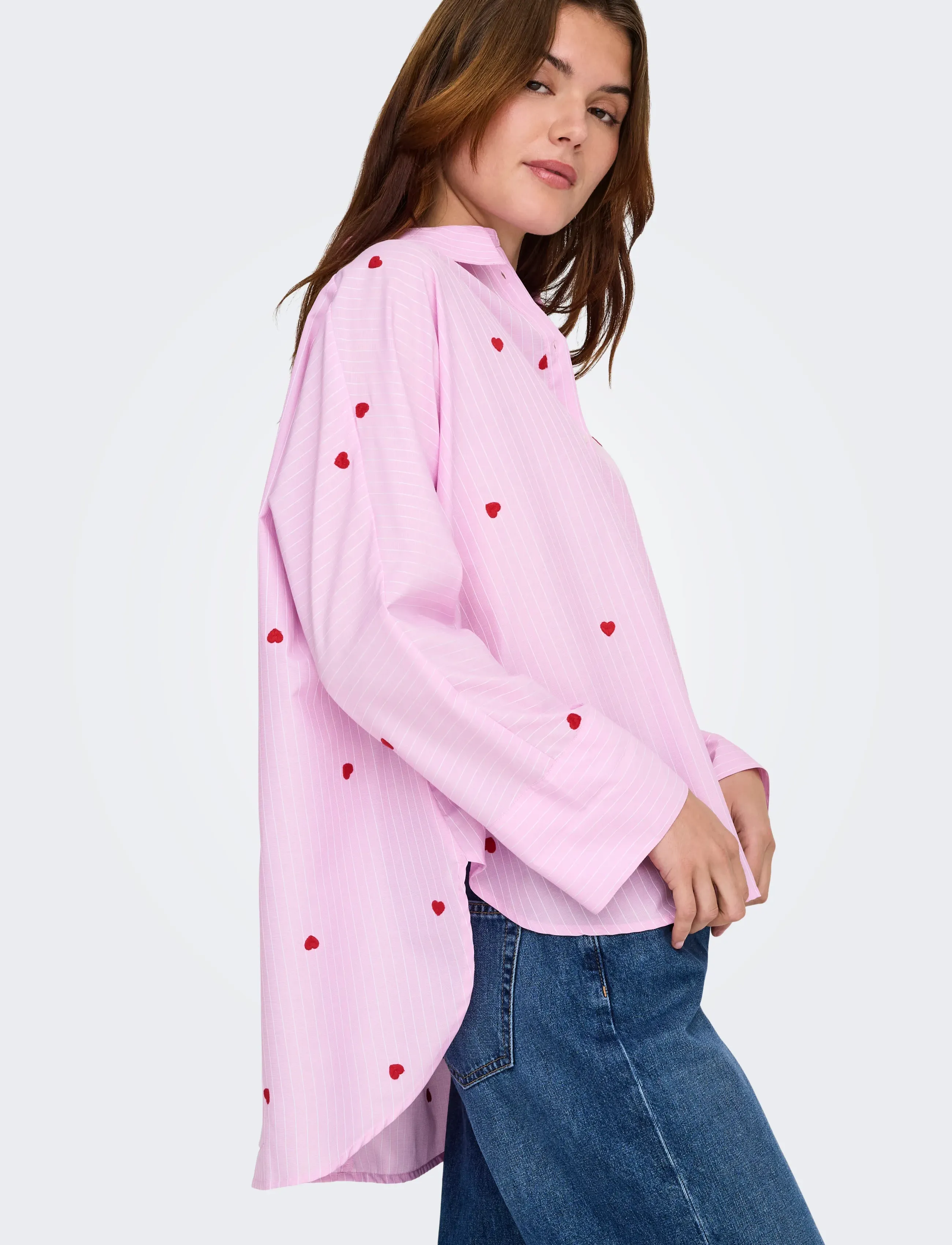 ONLY - ONLNEW LINA GRACE STR EMB SHIRT NOOS WVN - long-sleeved shirts - lilac sachet - 4