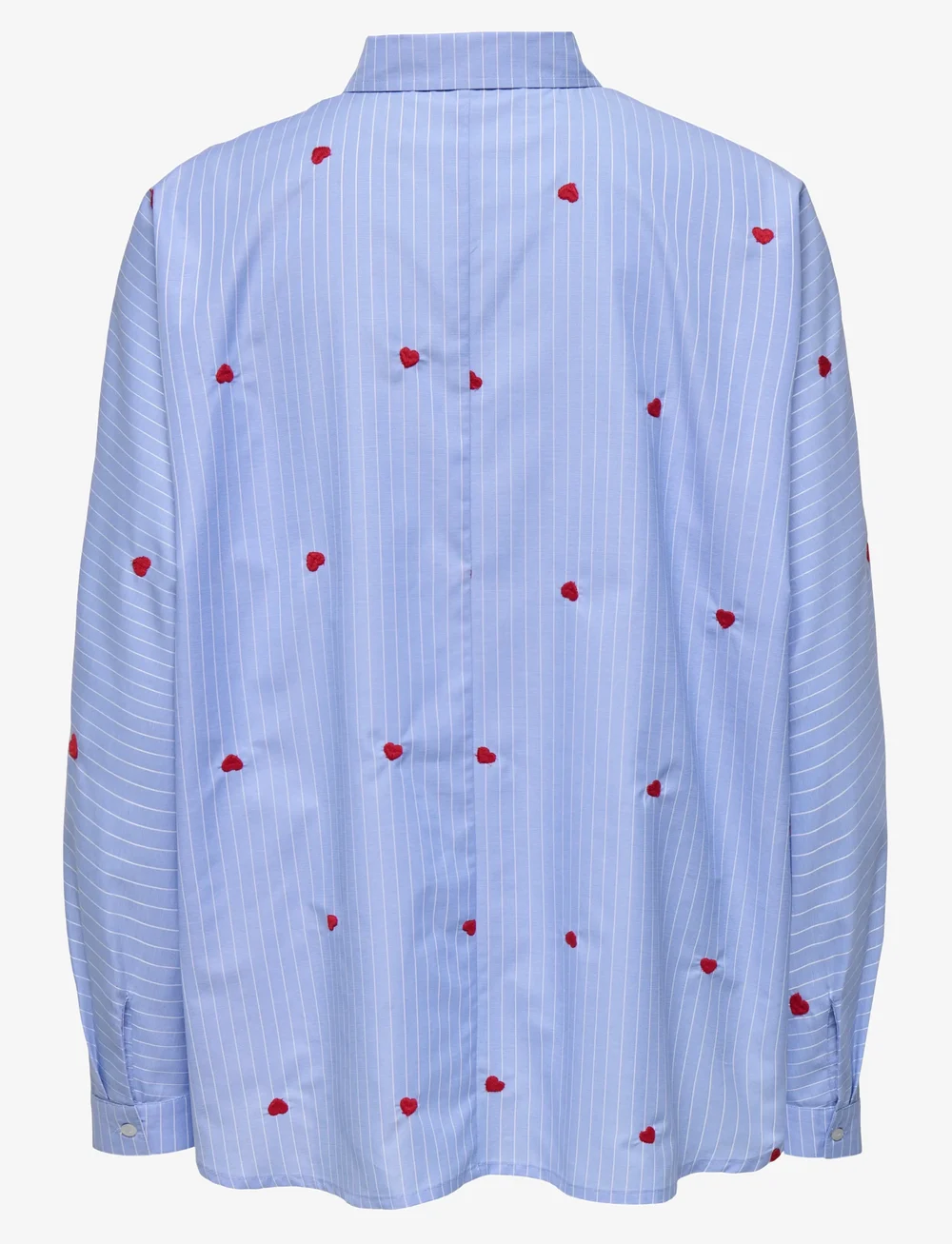 ONLY - ONLNEW LINA GRACE STR EMB SHIRT WVN NOOS - långärmade skjortor - moonlight blue - 1