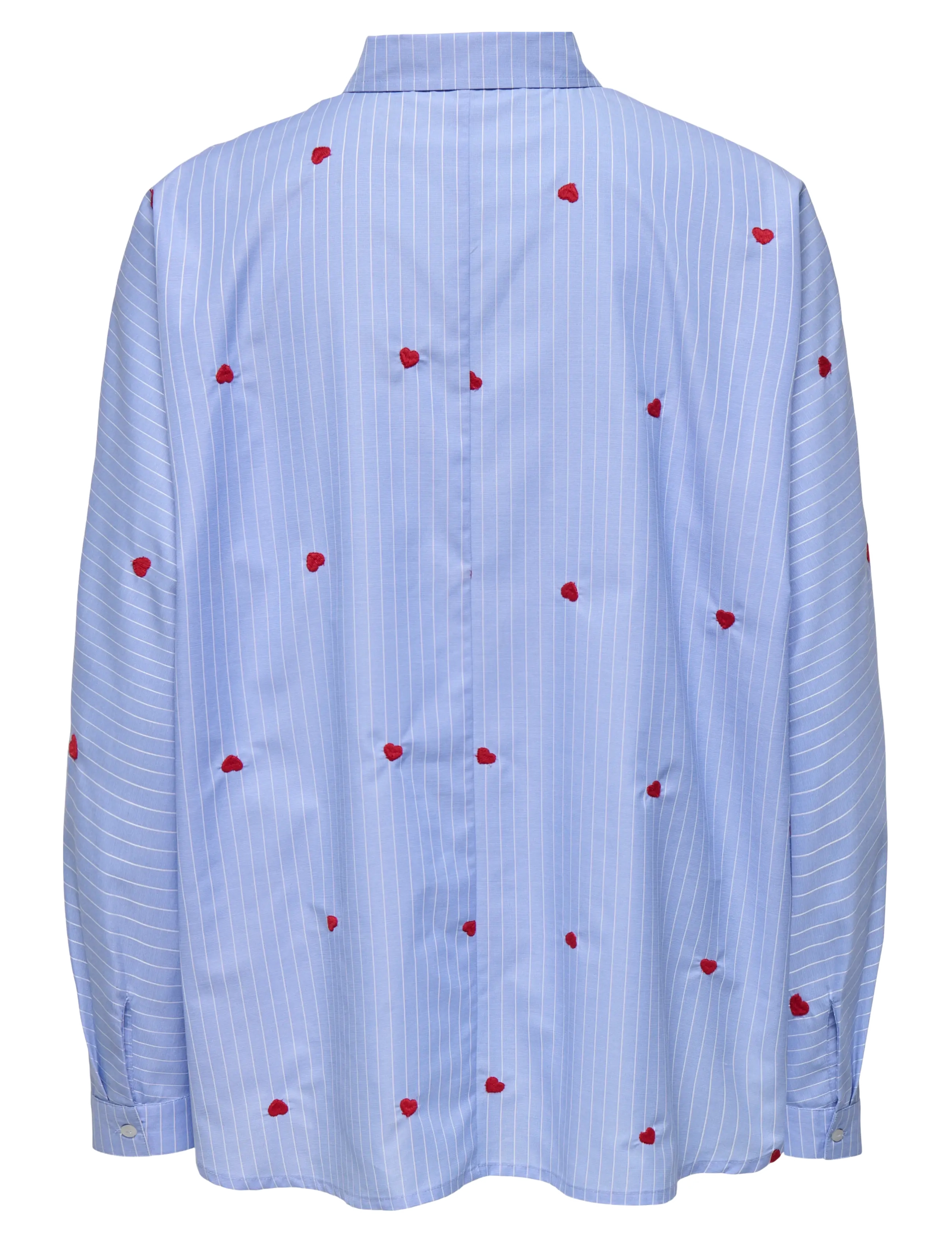 ONLY - ONLNEW LINA GRACE STR EMB SHIRT NOOS WVN - långärmade skjortor - moonlight blue - 2
