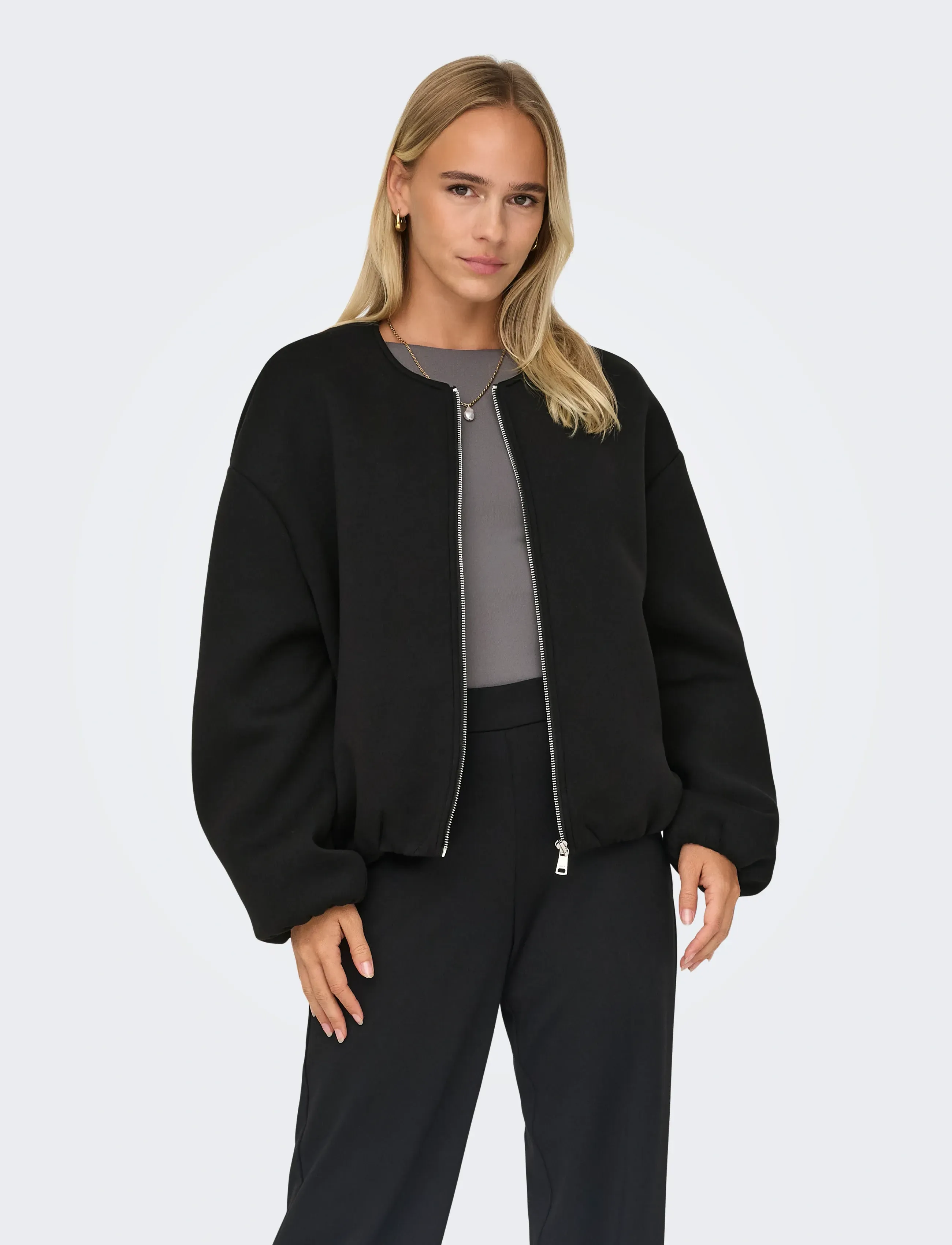 ONLY Onlellie Scuba Jacket Otw Noos, XS/S, Jackets, Schwarz - Bomber, Frauen