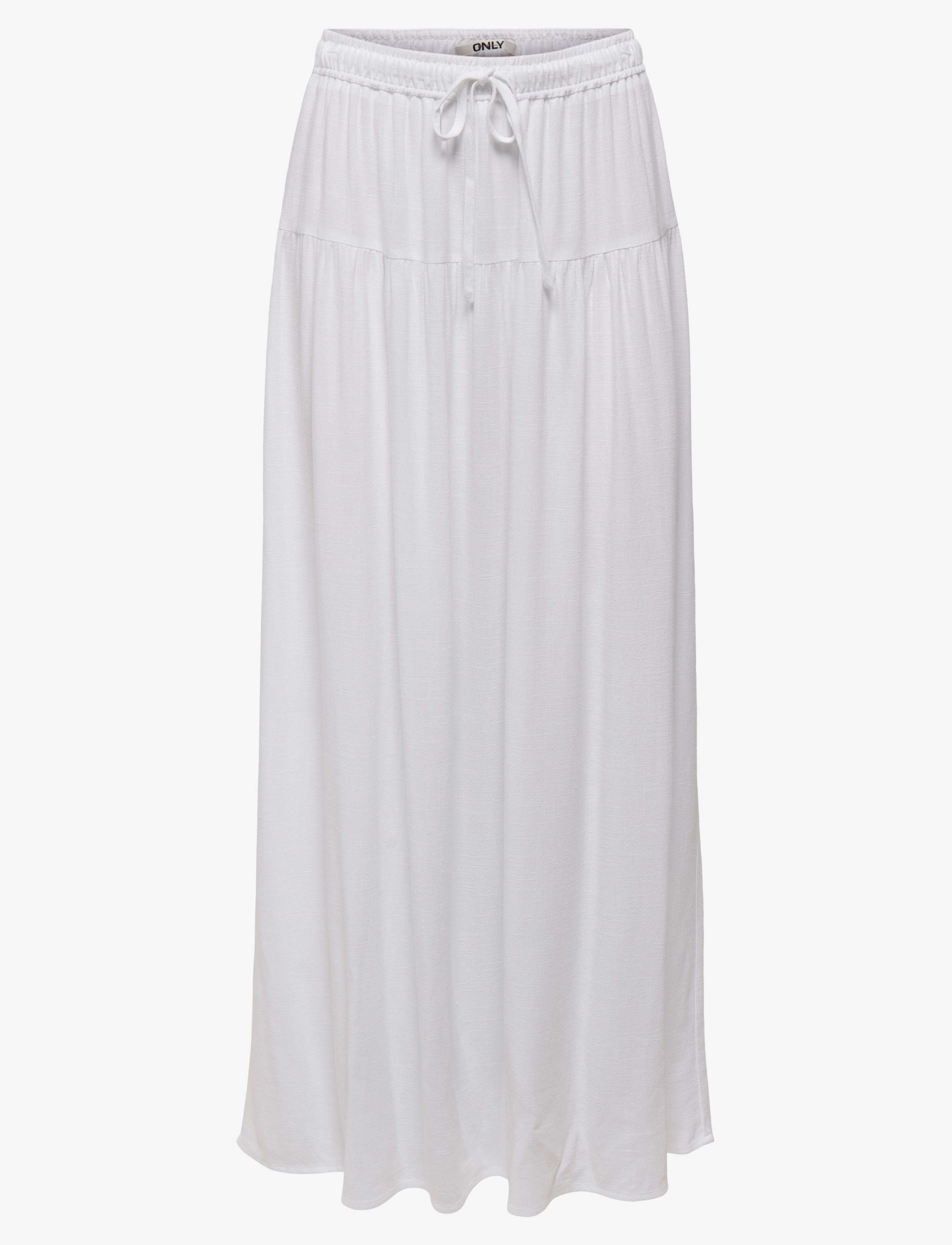 ONLY ONLSIESTA MW LINEN BL LONG SKIRT PNT - Kjolar - BRIGHT WHITE / white