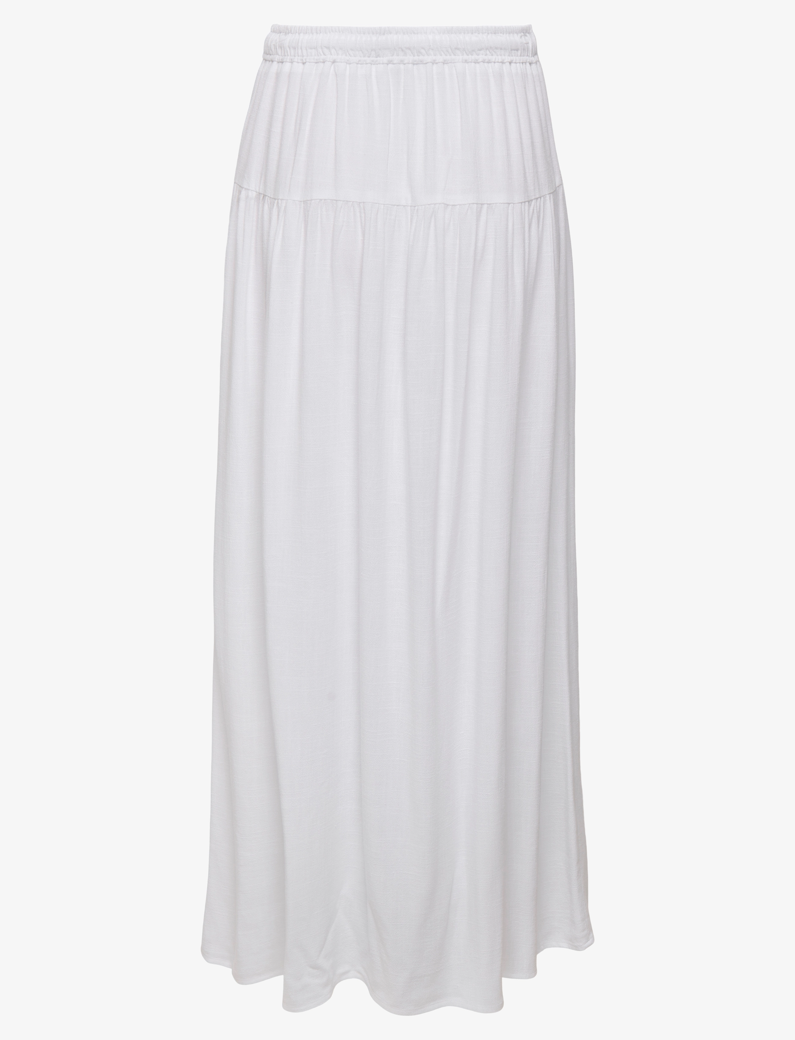 ONLY - ONLSIESTA MW LINEN BL LONG SKIRT PNT - maksihameet - bright white - 1