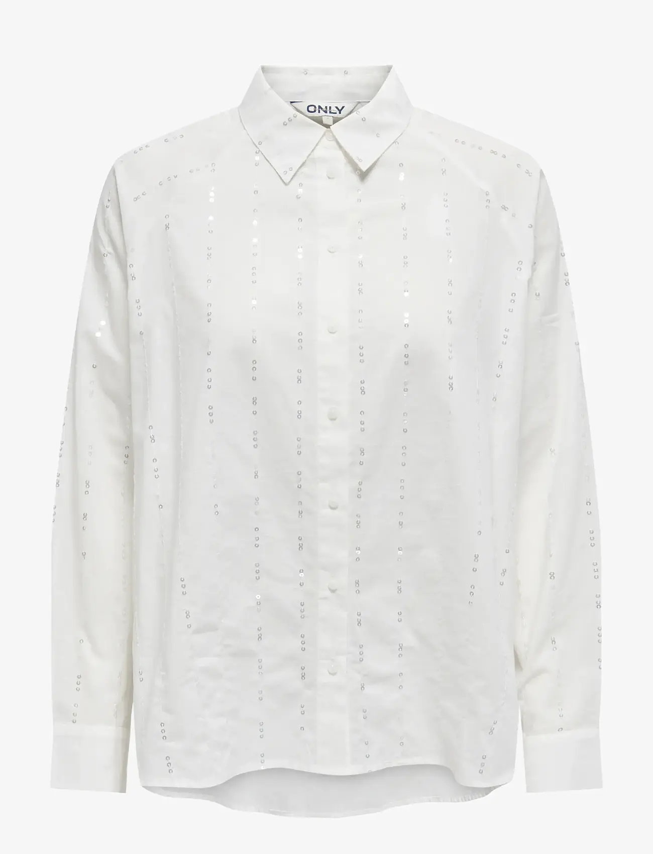 ONLY - ONLMINNA GRACE LS DETAIL SHIRT WVN - langærmede skjorter - cloud dancer - 1