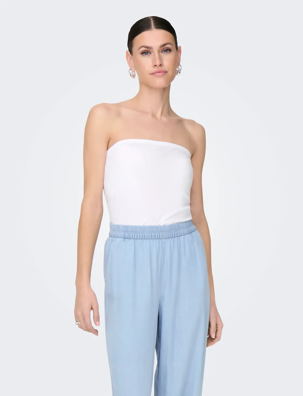 ONLY - ONLLIVE LOVE LIFE TUBE TOP JRS - Ärmellose tops - white - 0