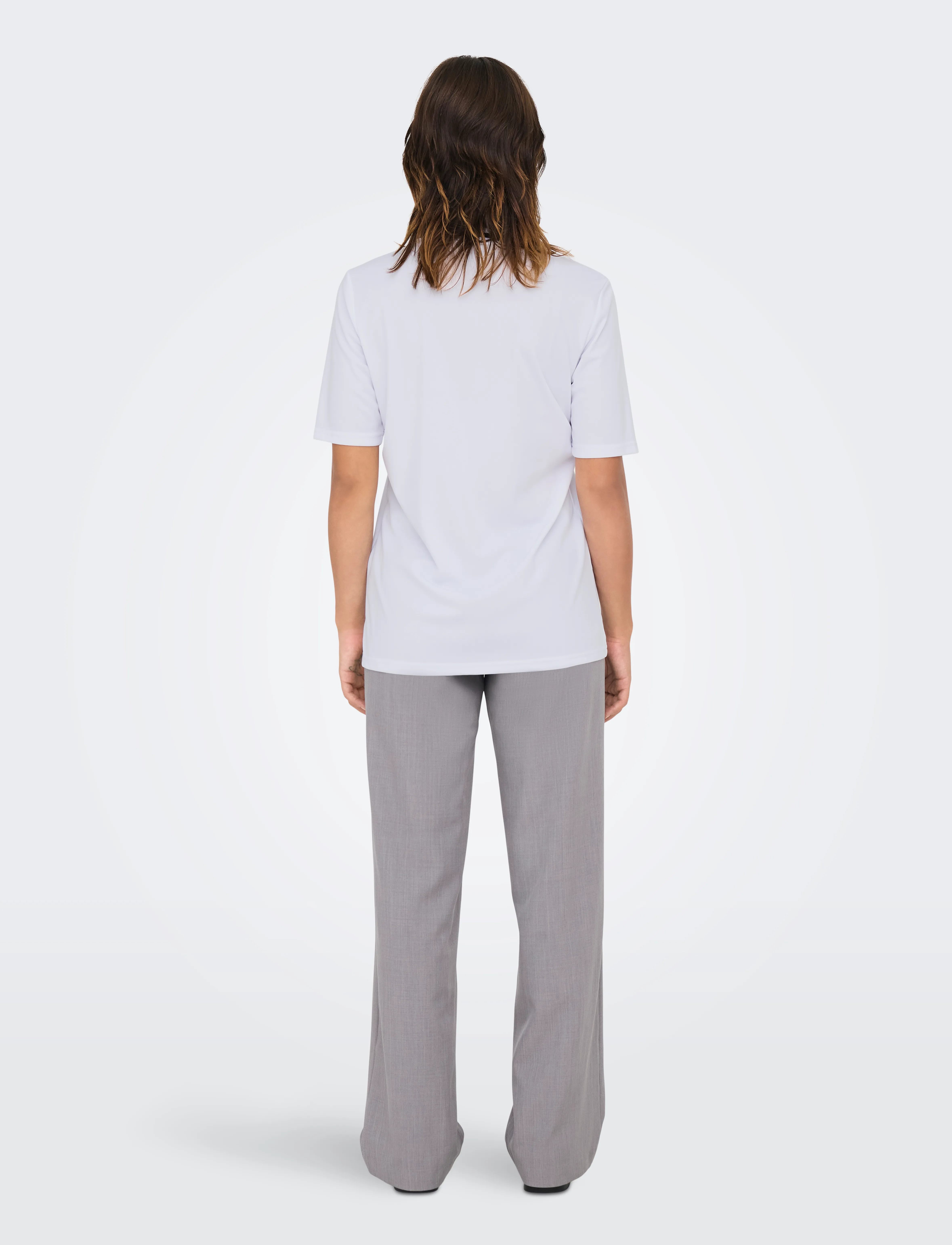 ONLY - ONLNADINE S/S TOP BOX JRS - t-shirts - bright white - 3