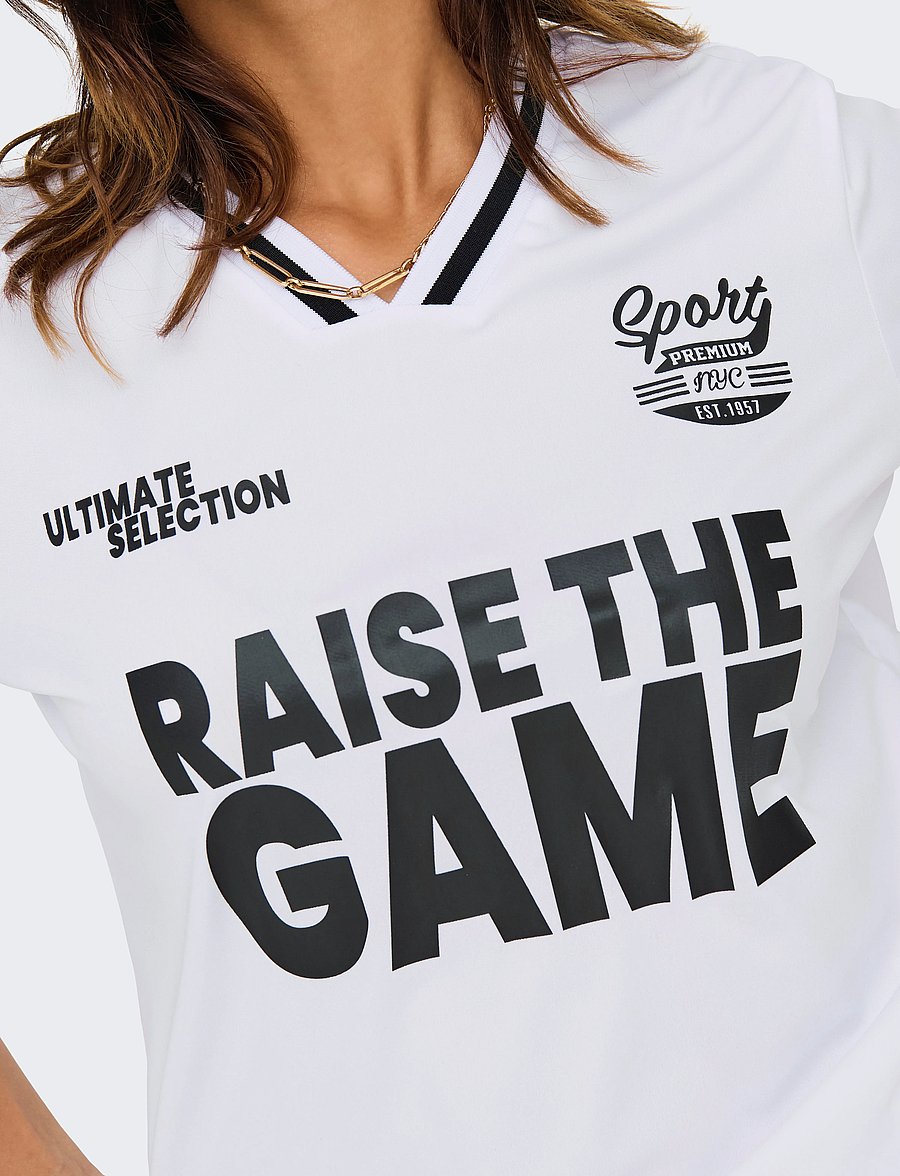 ONLY - ONLNADINE S/S TOP BOX JRS - t-shirts - bright white - 5
