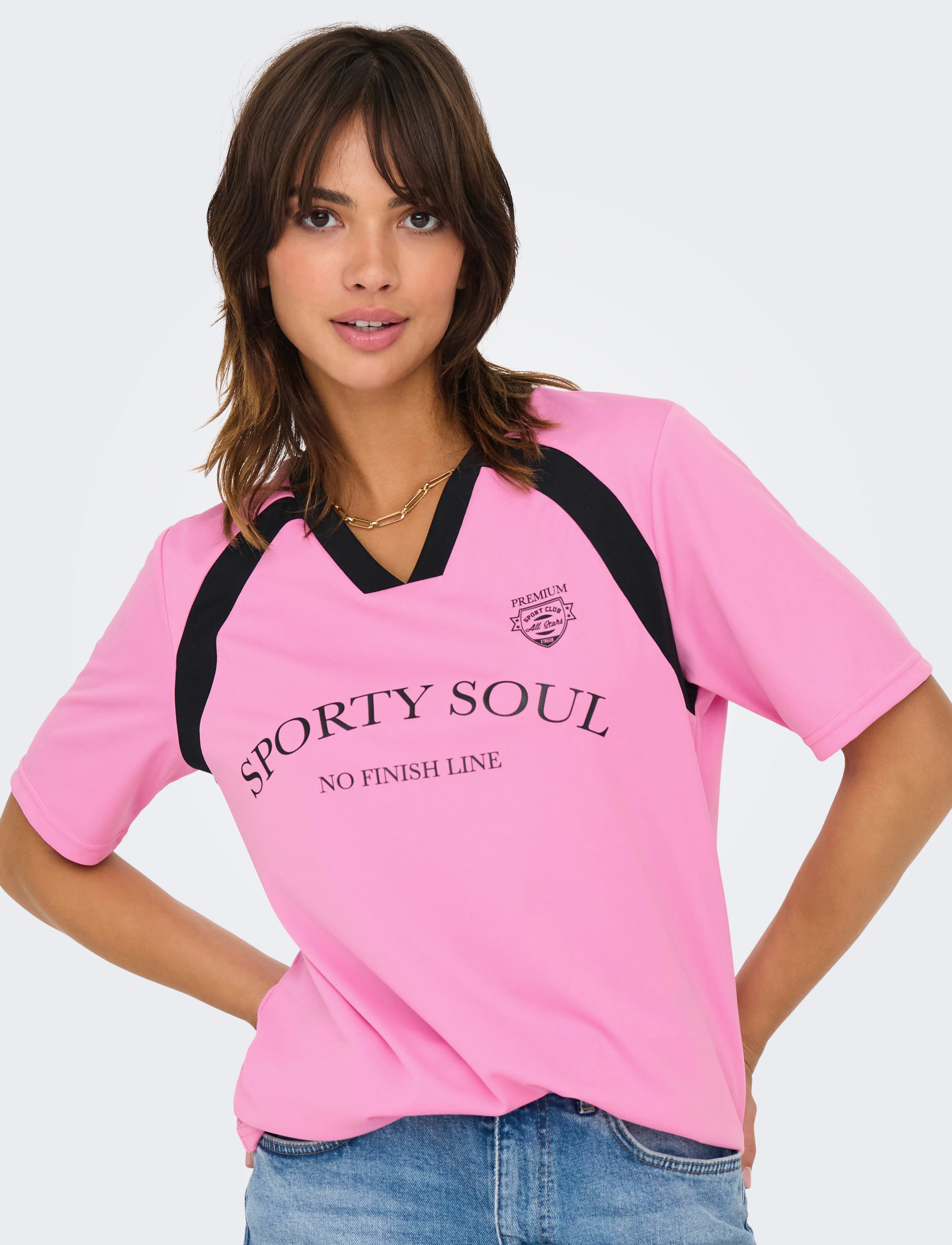 ONLY - ONLNADINE S/S TOP BOX JRS - t-shirts - fuchsia pink - 5