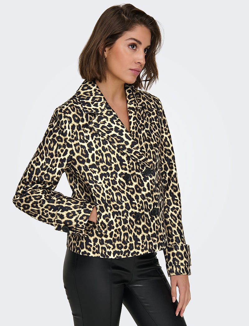 ONLY - ONLFREJA NANCY SHORT LEO JACKET OTW - höstjackor - humus - 4